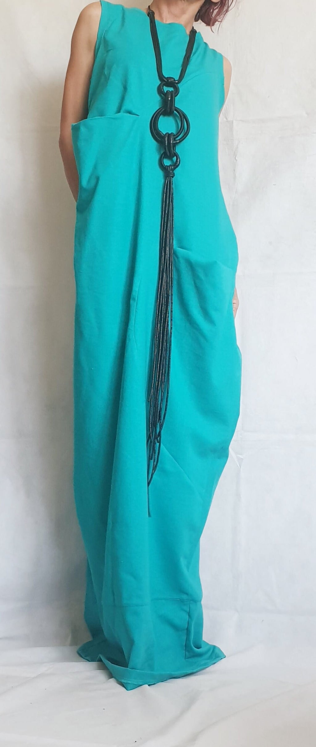 Linen Extravagant Dress, Maxi Dress, Plus Size Clothing, Wedding Dress, Avant Garde Dress, Coctail Dress, Drape Dress, Loose Dress