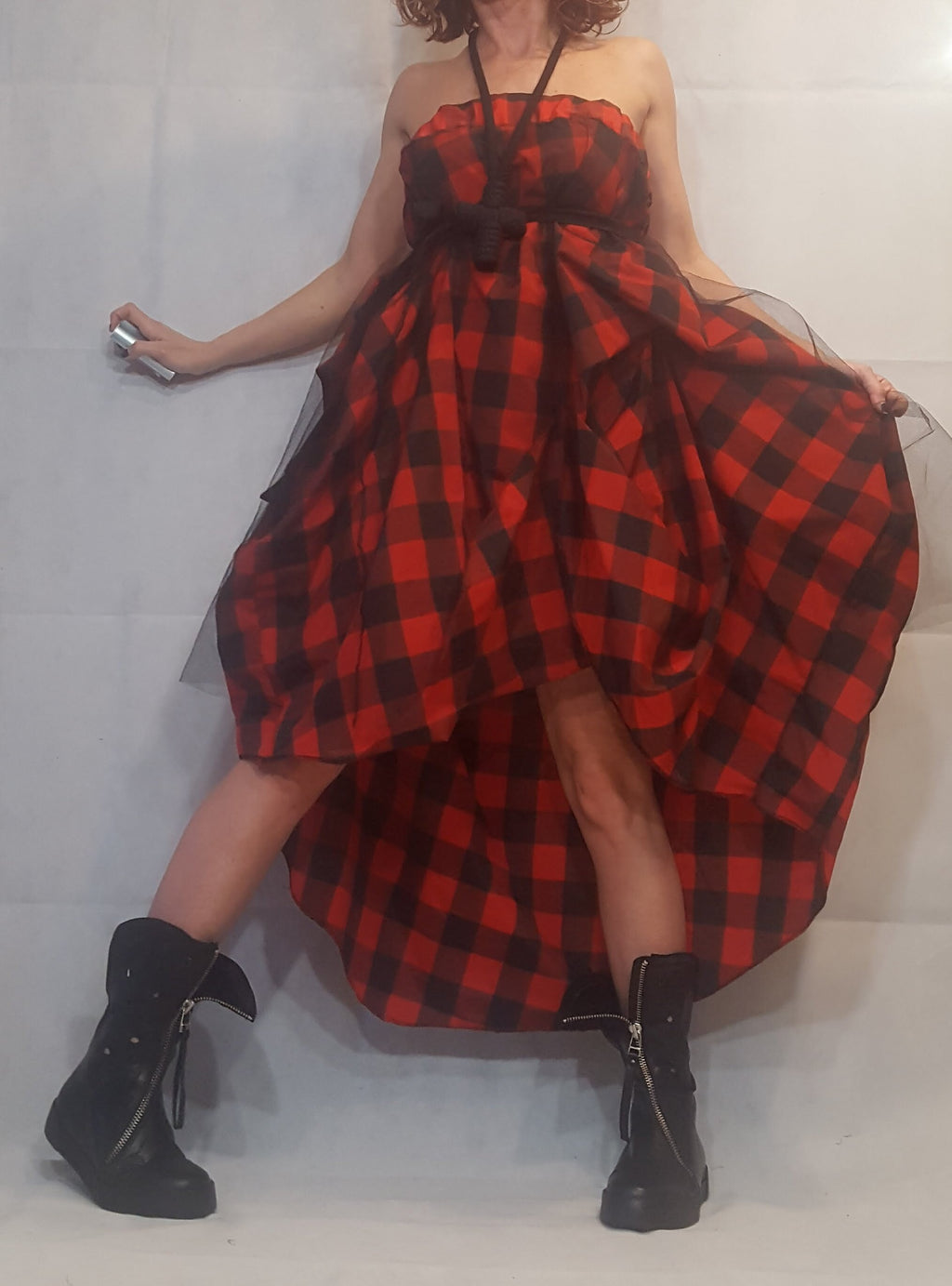 Plaid Grunge Skirt Women, Extravagant Skirt, Asymmetric Long Skirt Dress, Long Short Skirt, High Tulle Skirt, Circle Skirt, Tutu Skirt