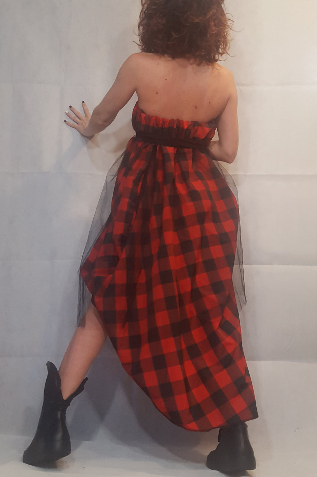 Plaid Grunge Skirt Women, Extravagant Skirt, Asymmetric Long Skirt Dress, Long Short Skirt, High Tulle Skirt, Circle Skirt, Tutu Skirt