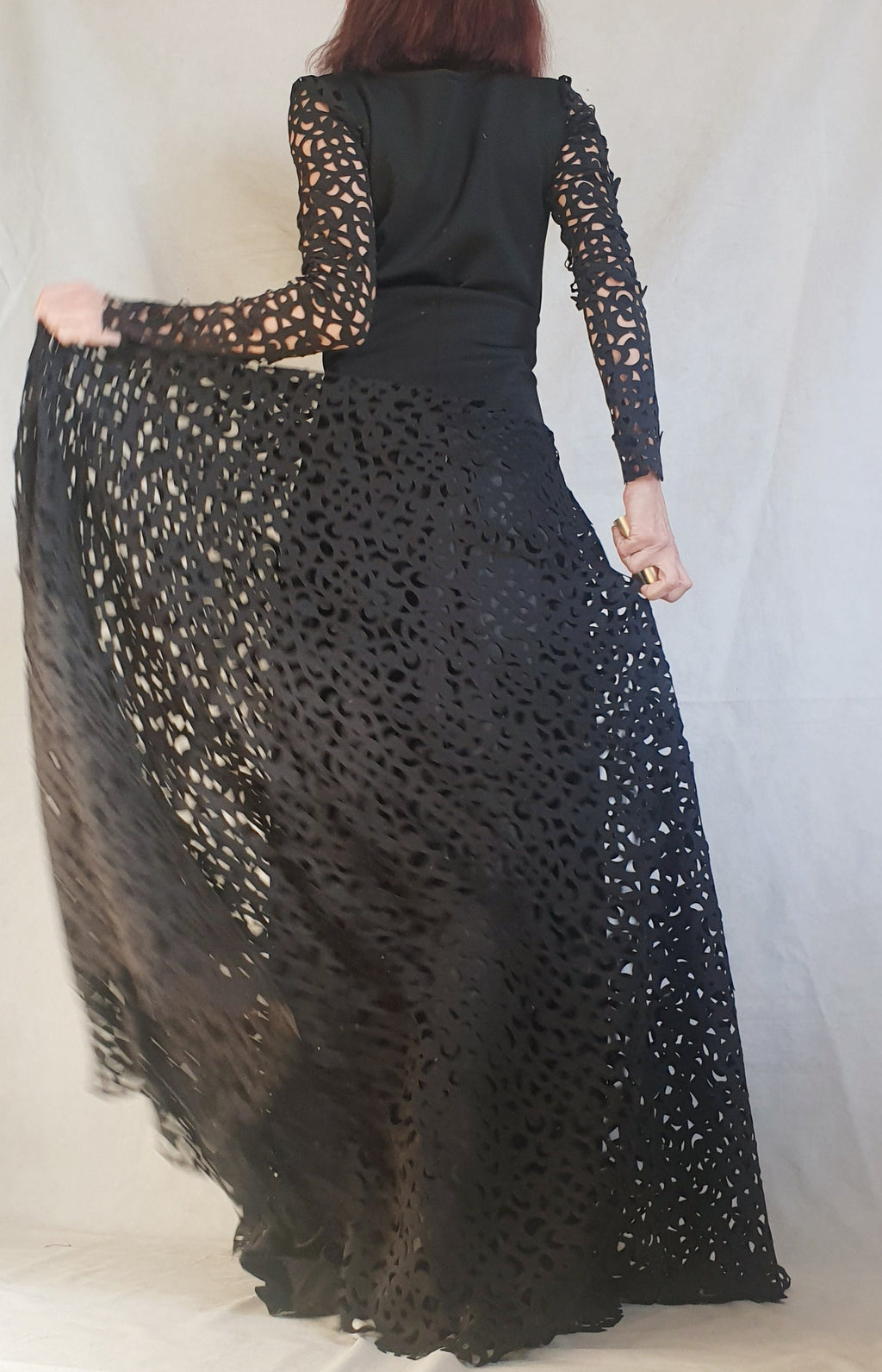 Extravagant Set, Gothic Women Set, Women Cocktail Costume, Women Wedding Set, Blouse And Long Skirt Set, Christmas New Year set