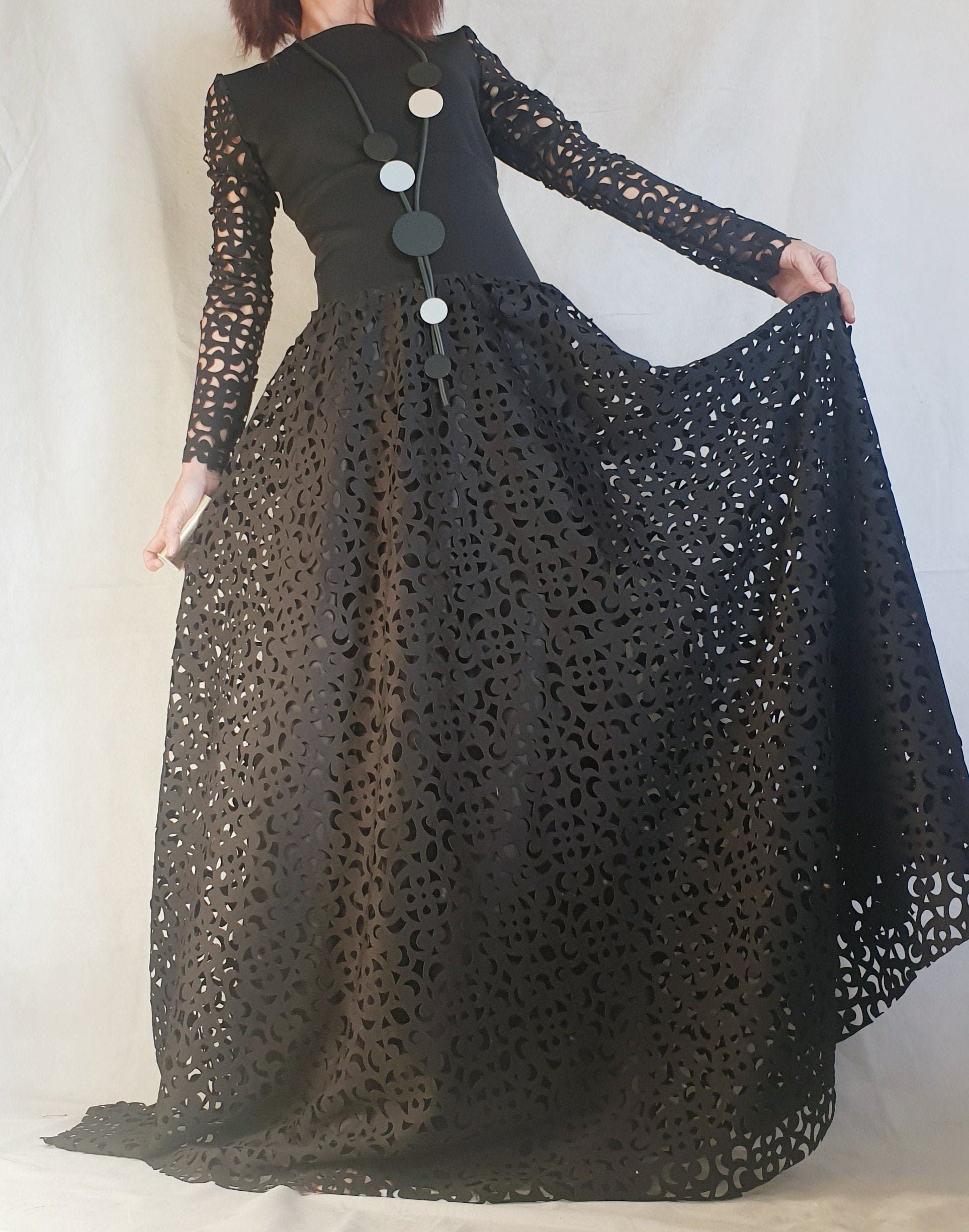 Extravagant Set, Gothic Women Set, Women Cocktail Costume, Women Wedding Set, Blouse And Long Skirt Set, Christmas New Year set