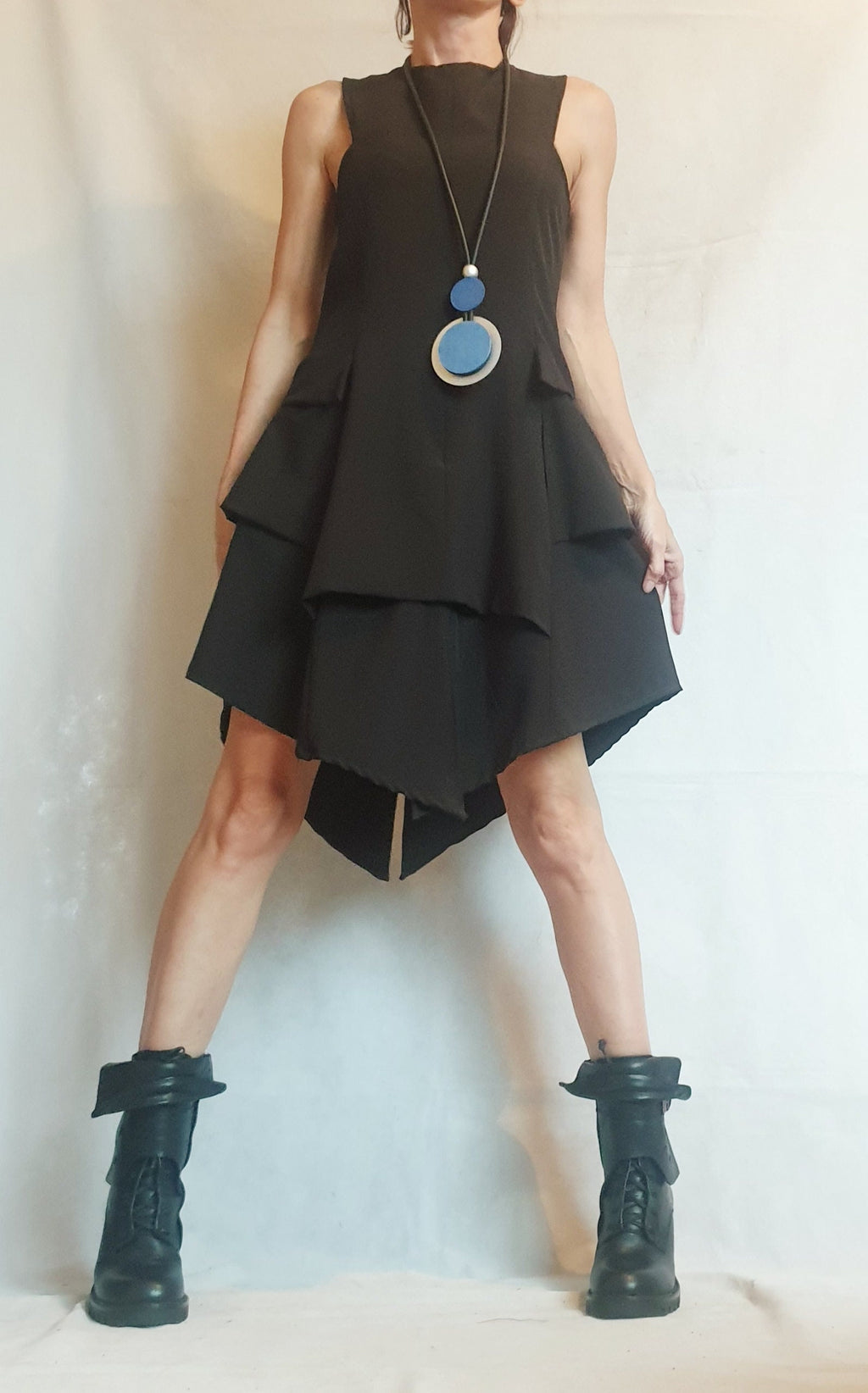 Asymmetric Dress, Dress For Women, Black Dress, Extravagant Dress, Plus Size Clothing, Sleeveless Dress, Futuristic Dress, Sexy Dress