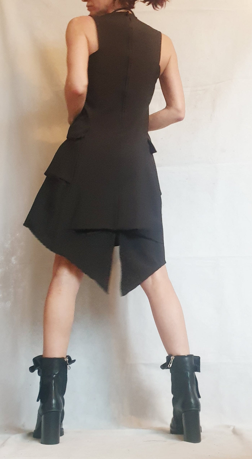 Asymmetric Dress, Dress For Women, Black Dress, Extravagant Dress, Plus Size Clothing, Sleeveless Dress, Futuristic Dress, Sexy Dress