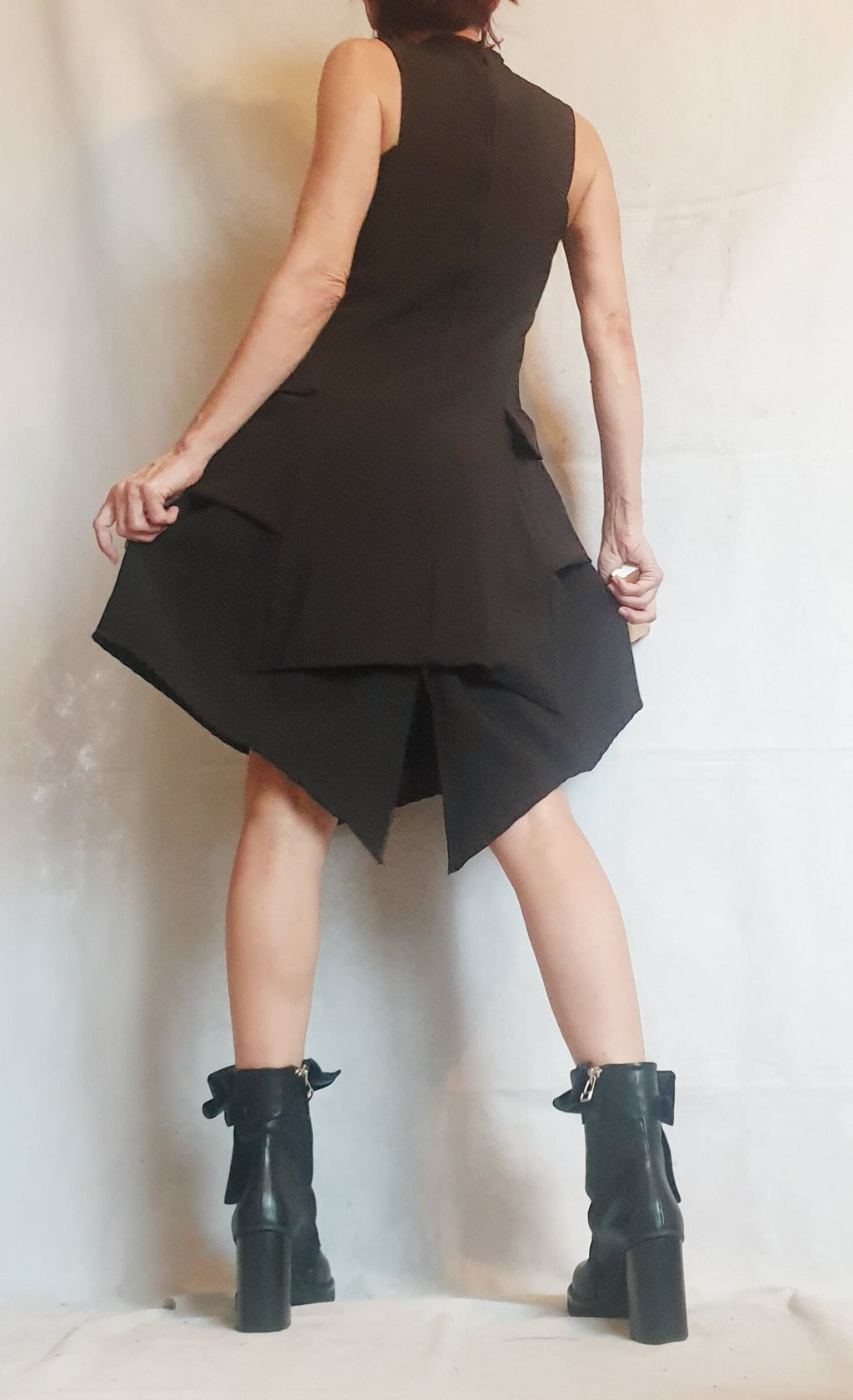 Asymmetric Dress, Dress For Women, Black Dress, Extravagant Dress, Plus Size Clothing, Sleeveless Dress, Futuristic Dress, Sexy Dress