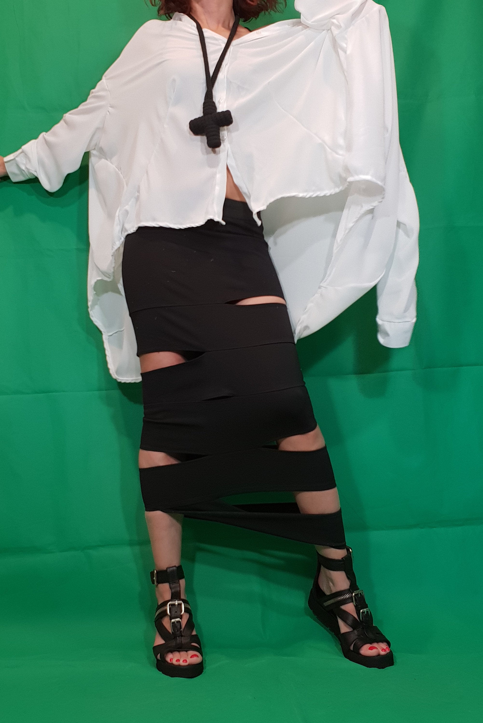 Extravagant Skirt, Pencil Skirt, Long Slit Skirt, Ball Cocktail Skirt, Gothic Skirt, Asymmetric Skirt, Black Maxi Skirt, Wedding Skirt