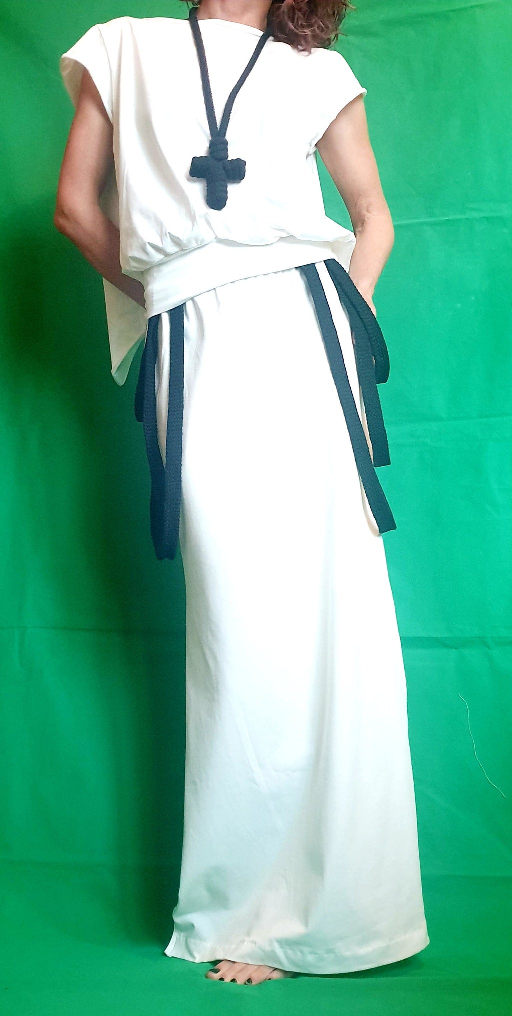 Extravagant Women Skirt Set, Open Back Blouse And Skirt Set, Gothic Women Costume, Steampunk style, Two Piece Set