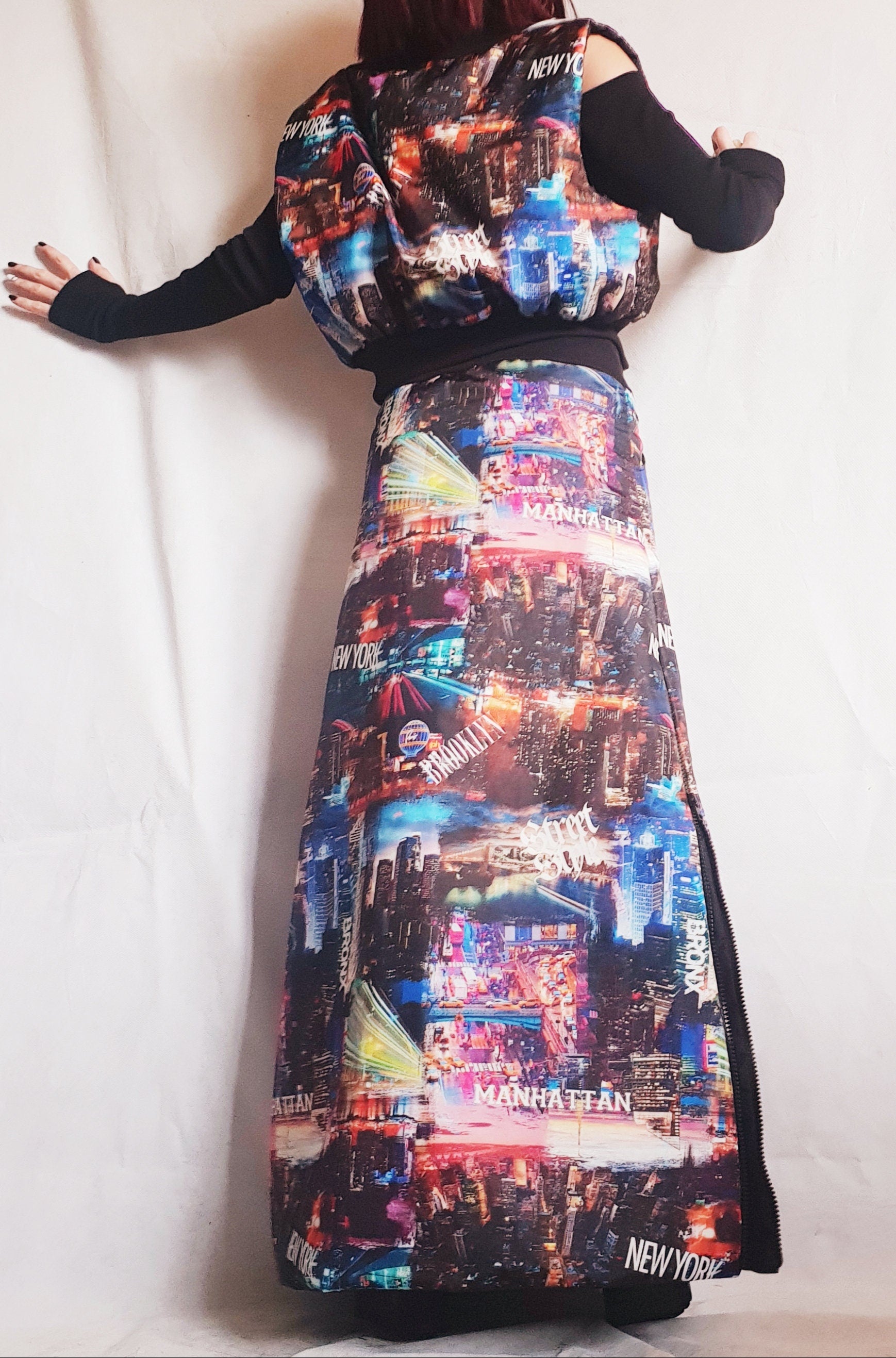 Extravagant Winter Skirt, Long Short Skirt, Asymmetric Skirt, Wadding Skirt, A Line Skirt, Cocktail Skirt, Gothic Skirt, Circle Skirt