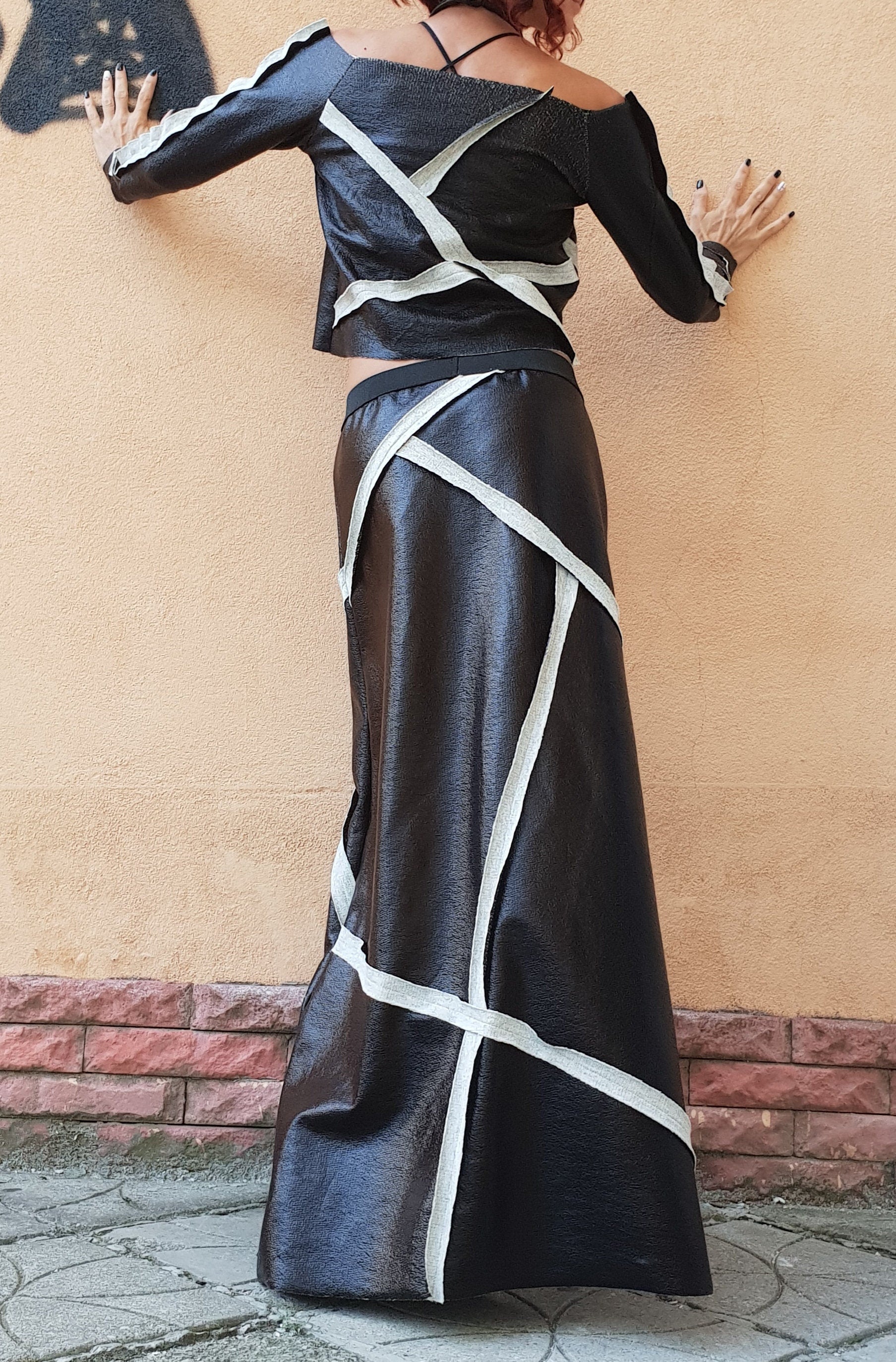 Extravagant Set, Gothic Women Set, Women Suit, Plus Size, Women Casual Extravagant Outfit, Blouse And Skirt Set, Steampunk Costume