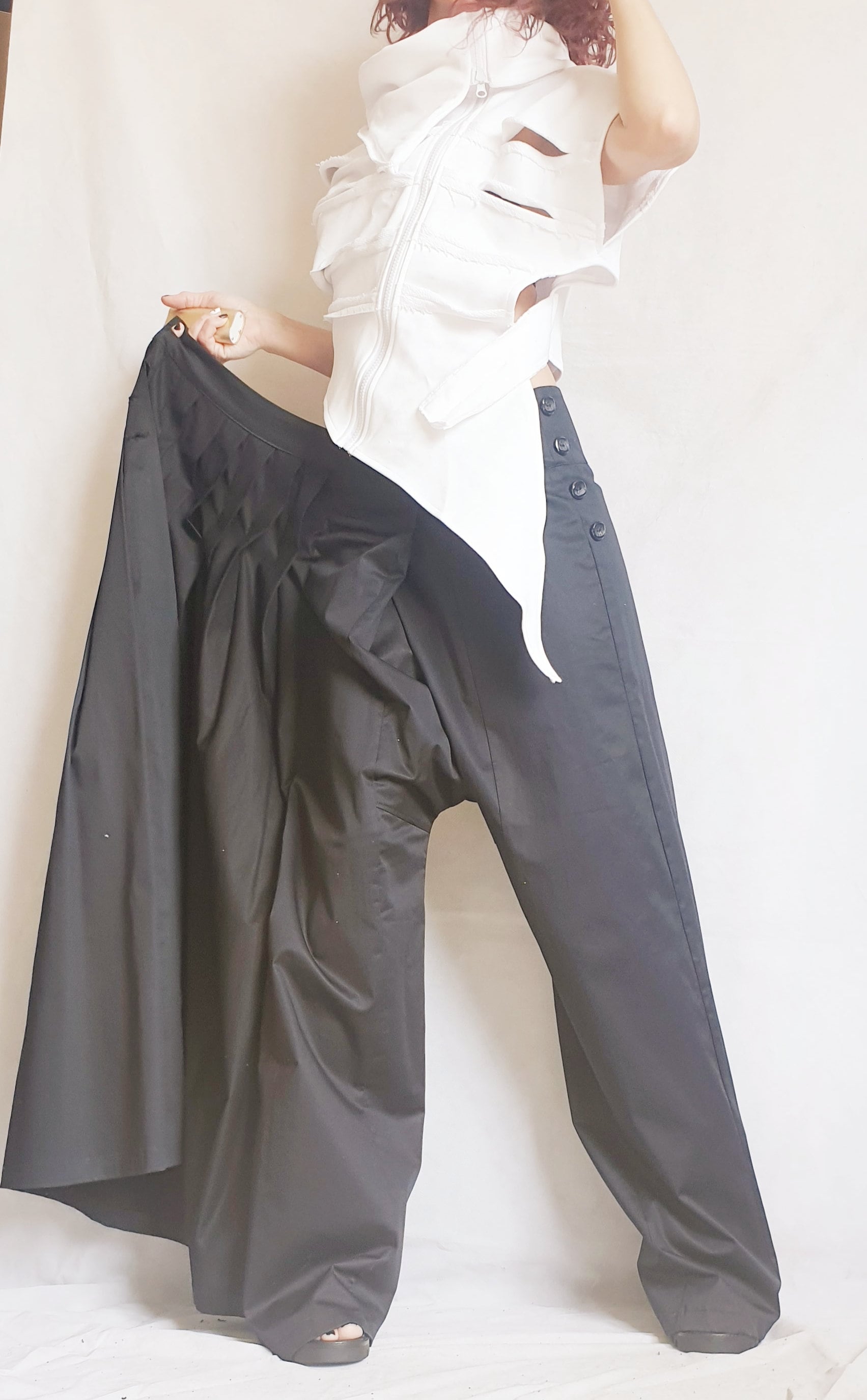 Women Vest, Gothic Vest, Asymmetric Vest, Sleeveless Vest, Designer Vest, Victorian Clothing, Avant Garde Vest, Steampunk Vest