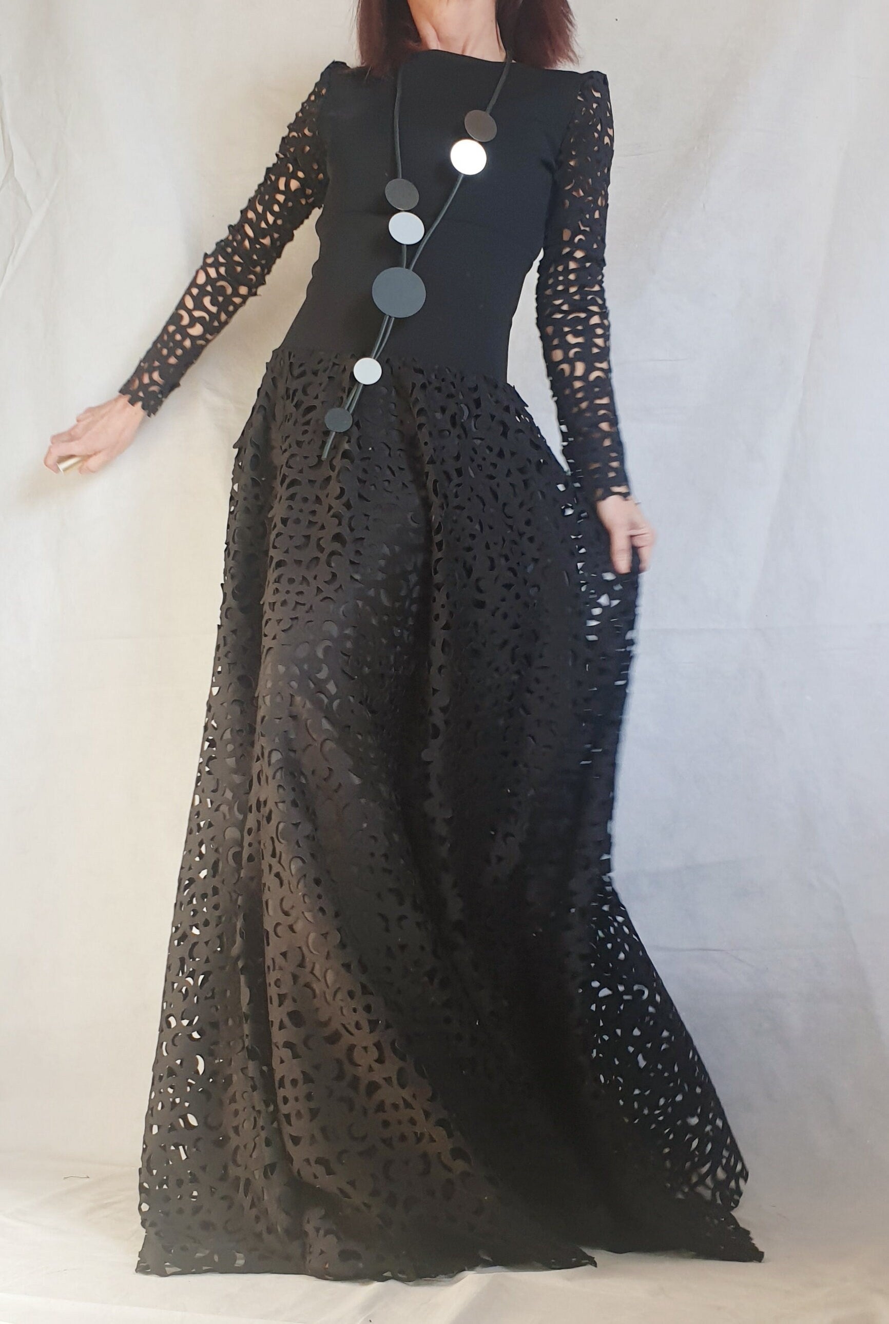 Extravagant Set, Gothic Women Set, Women Cocktail Costume, Women Wedding Set, Blouse And Long Skirt Set, Christmas New Year set