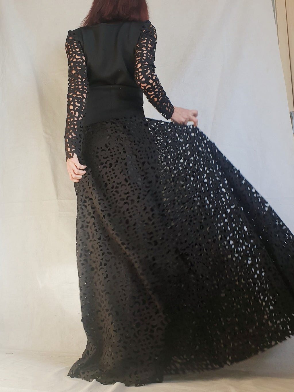 Extravagant Set, Gothic Women Set, Women Cocktail Costume, Women Wedding Set, Blouse And Long Skirt Set, Christmas New Year set