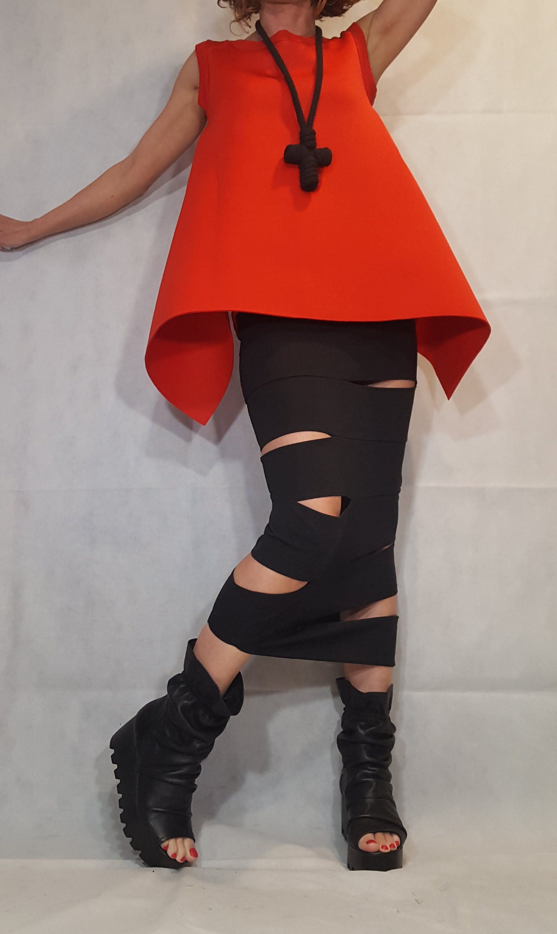 Extravagant Skirt, Pencil Skirt, Long Slit Skirt, Ball Cocktail Skirt, Gothic Skirt, Asymmetric Skirt, Black Maxi Skirt, Wedding Skirt