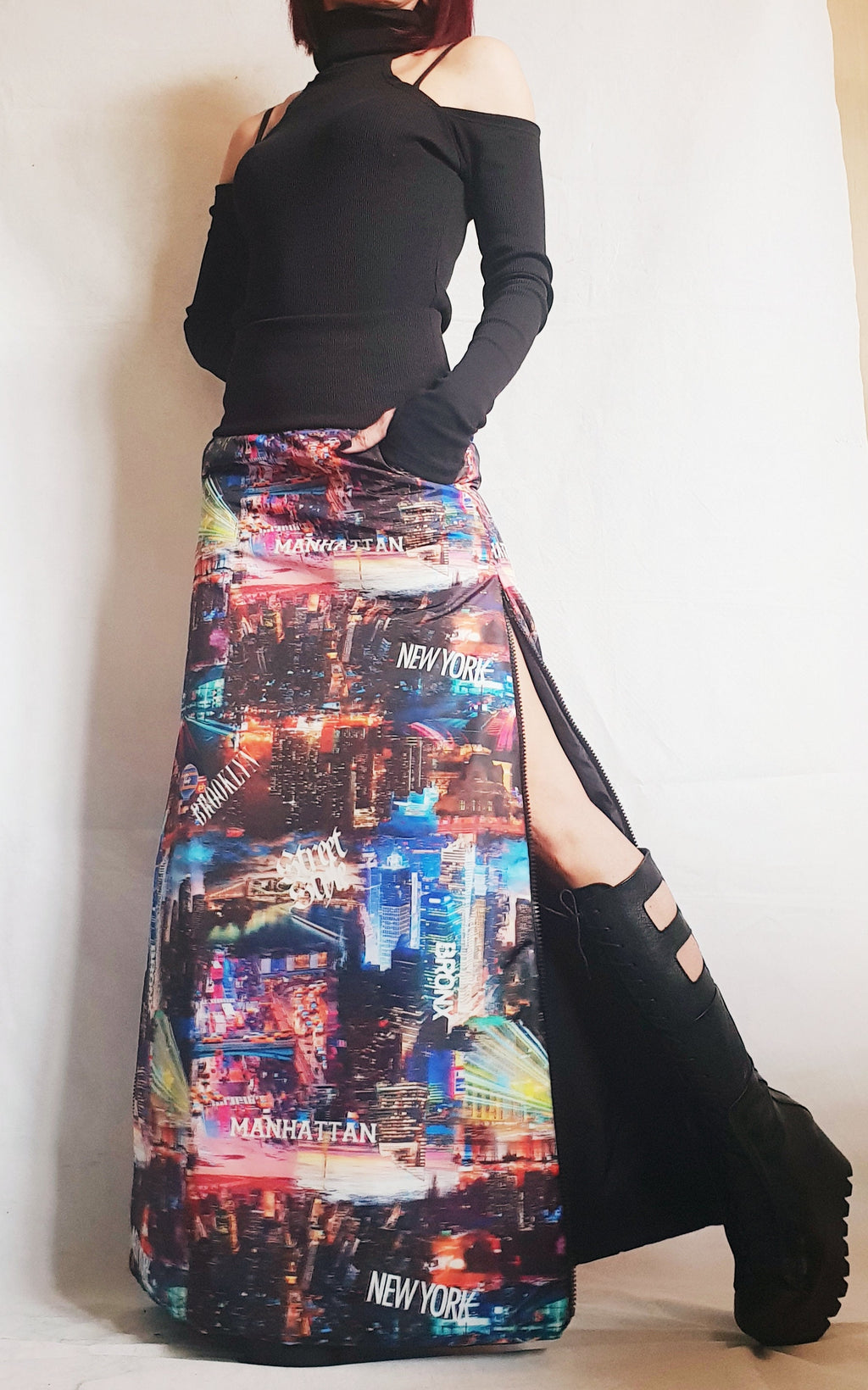 Extravagant Winter Skirt, Long Short Skirt, Asymmetric Skirt, Wadding Skirt, A Line Skirt, Cocktail Skirt, Gothic Skirt, Circle Skirt