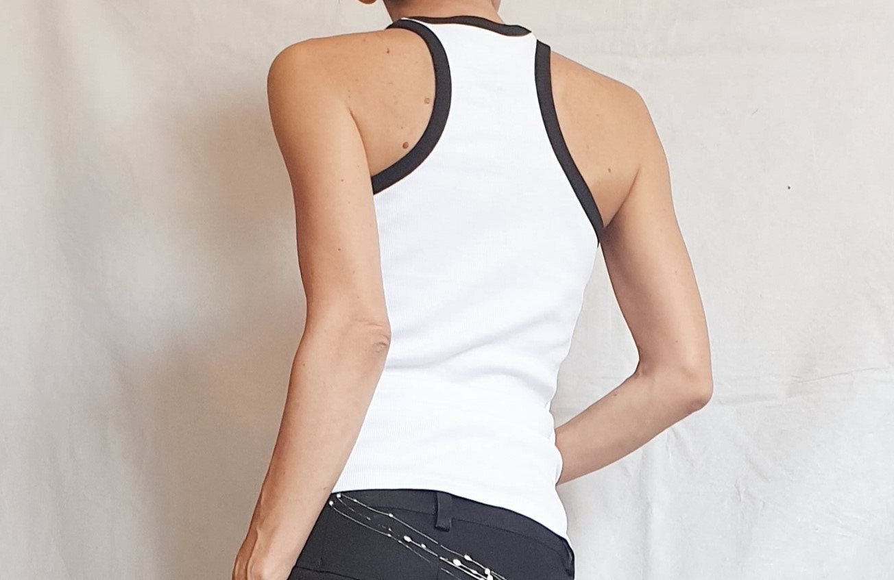 Extravagant Top, Cotton Top, Sexy Top, Sleeveless Party Blouse, Everyday Casual Summer Top