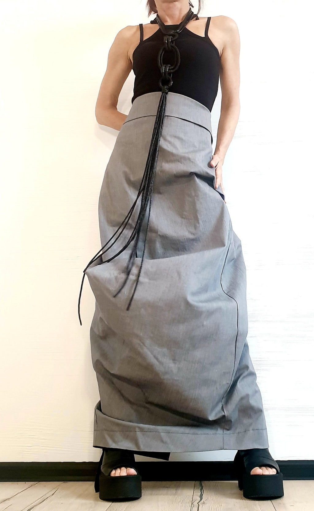 Extravagant Wrap Skirt, A Line Skirt, Long Slit Skirt, Ball Cocktail Skirt, Gothic Skirt, Asymmetric Skirt, Maxi Skirt, Wedding Skirt