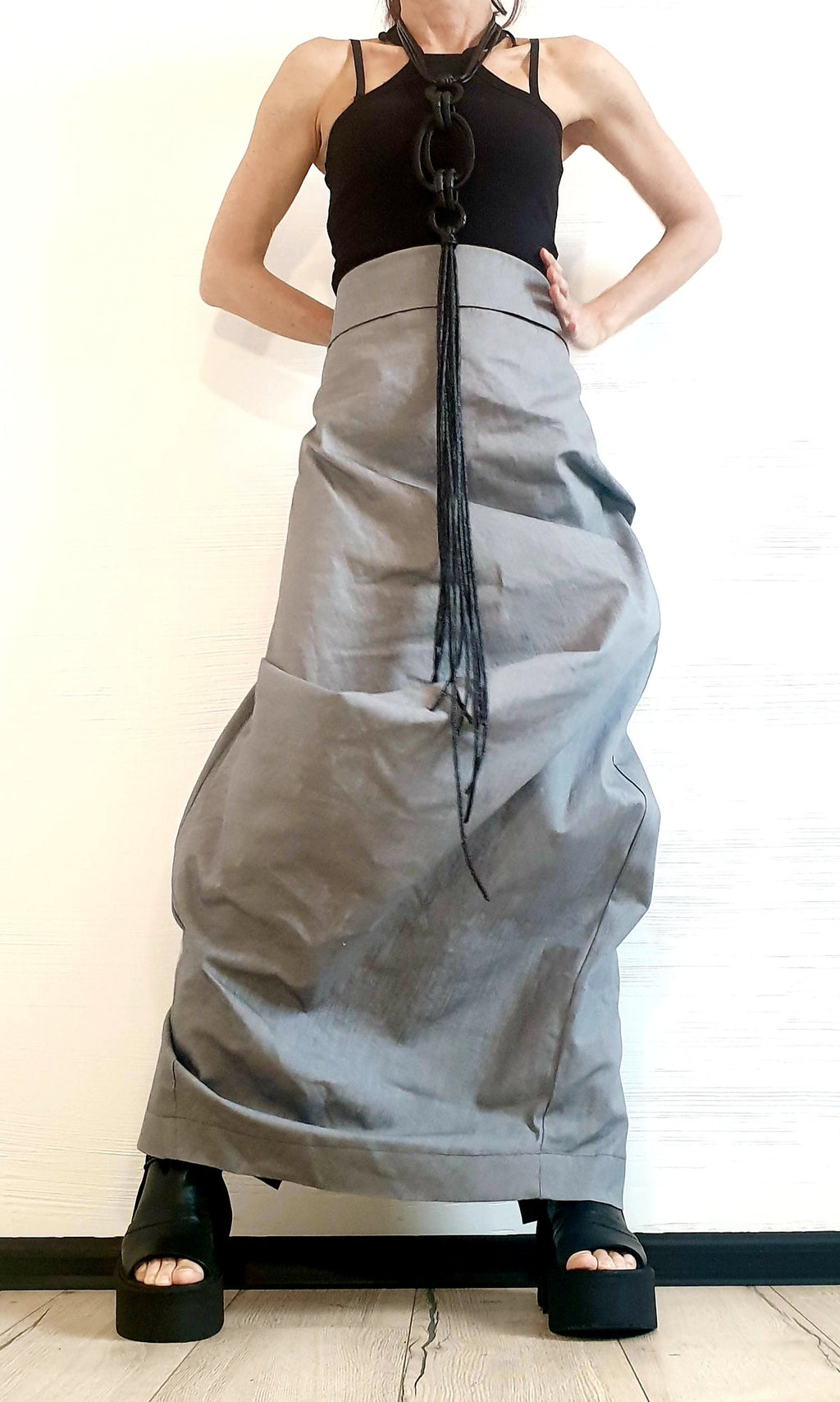 Extravagant Wrap Skirt, A Line Skirt, Long Slit Skirt, Ball Cocktail Skirt, Gothic Skirt, Asymmetric Skirt, Maxi Skirt, Wedding Skirt