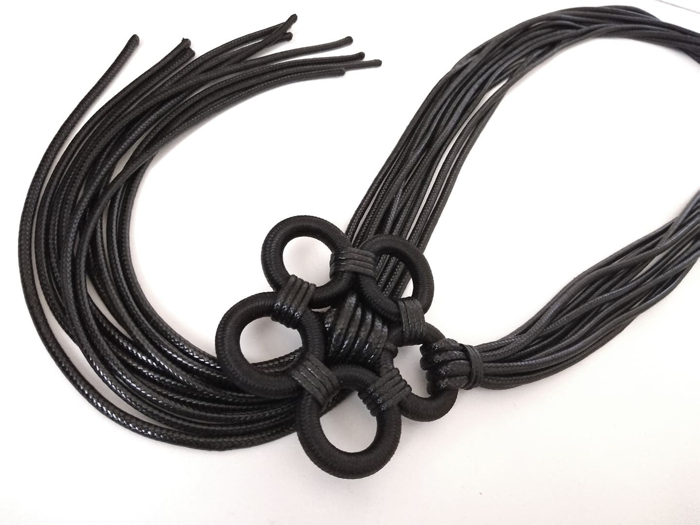 Black Flower Extravagant Necklace, Avant Garde Gothic Necklace, HandMade, extravagant JewelryChristmas gift for her