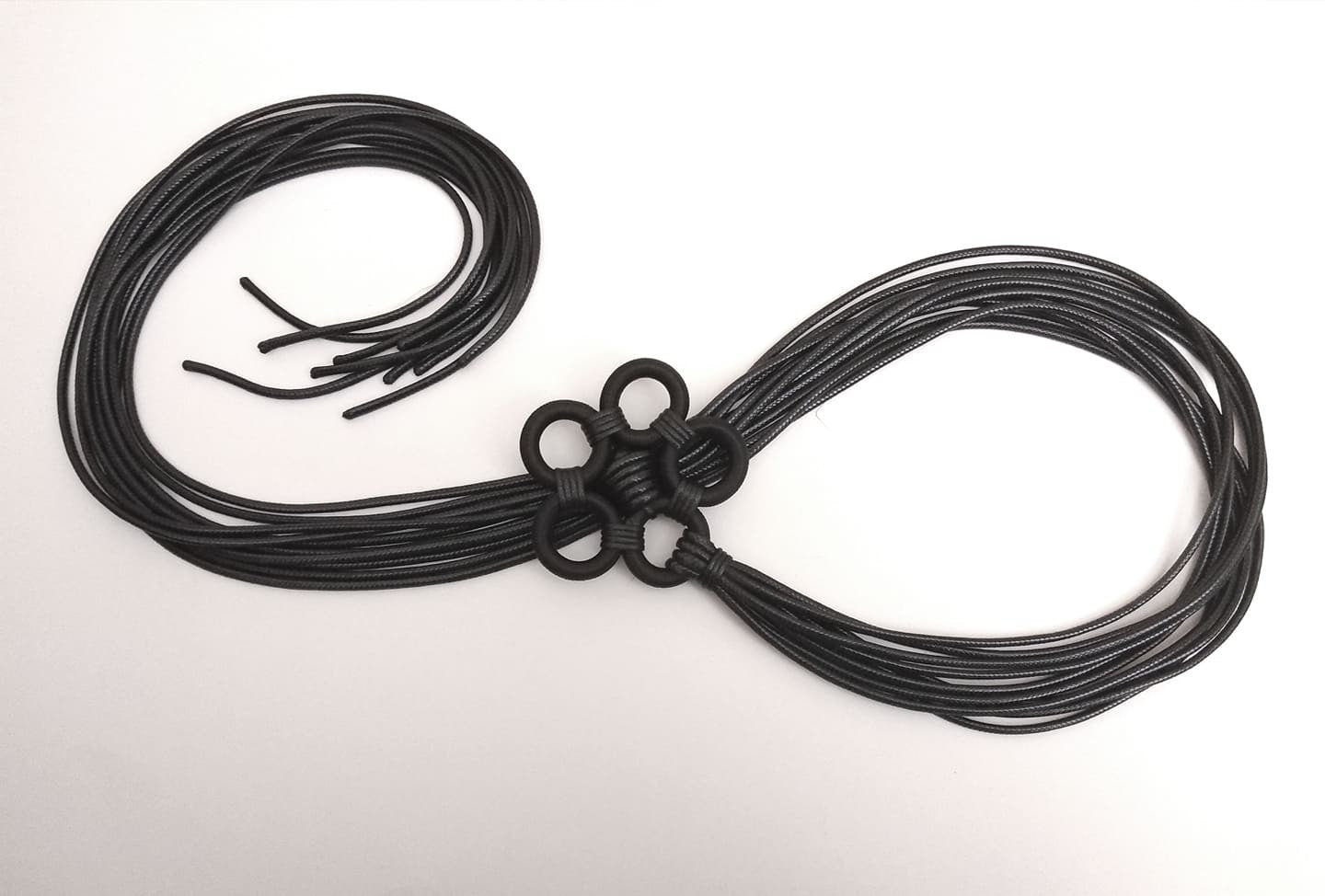 Black Flower Extravagant Necklace, Avant Garde Gothic Necklace, HandMade, extravagant JewelryChristmas gift for her