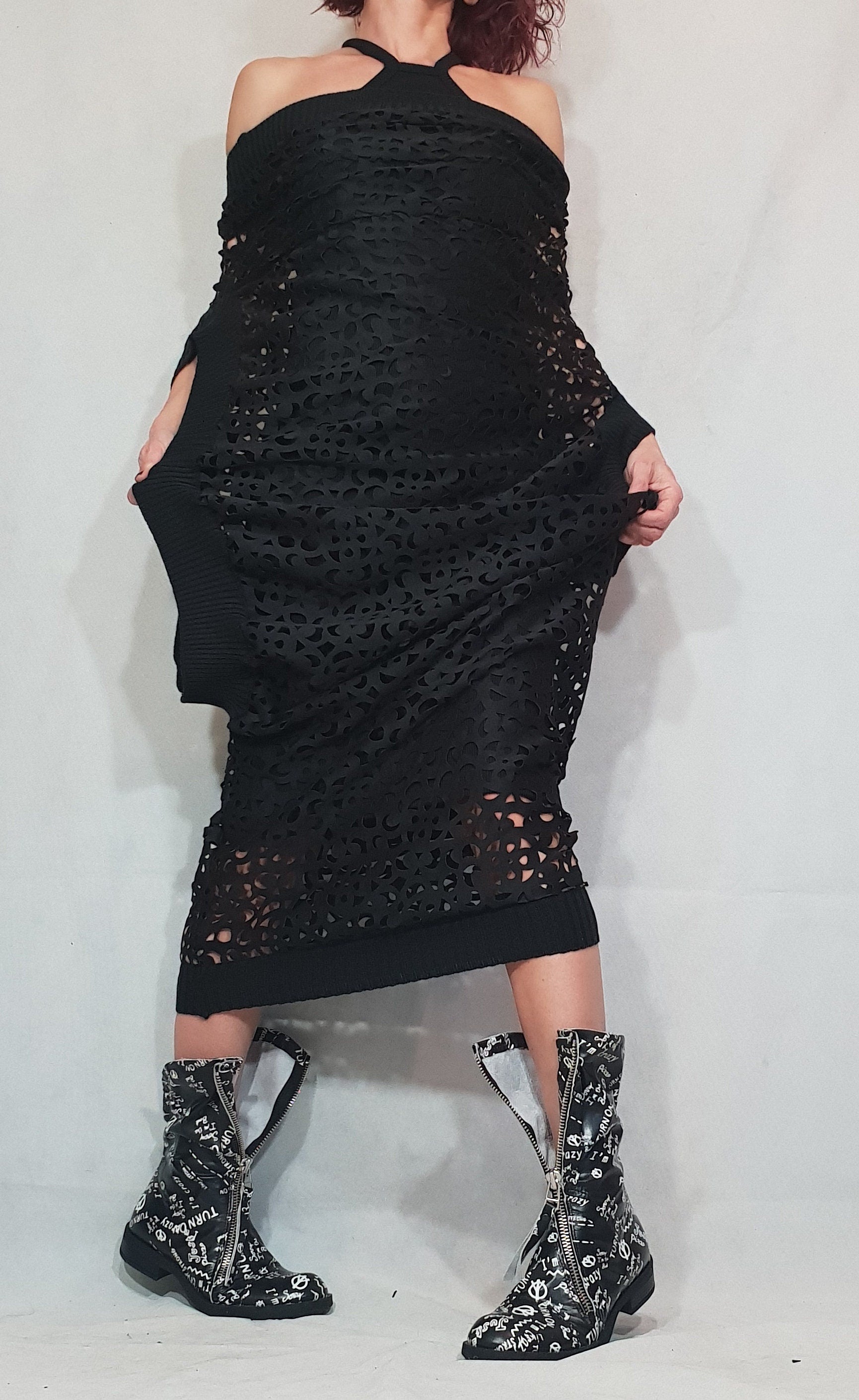 Gothic Women Dress Set, Two Piece Set, Short Long Dress Tunic Set, Gothic Women Costume, Plus Size Set, Sexy Dress, Christmas New Year set