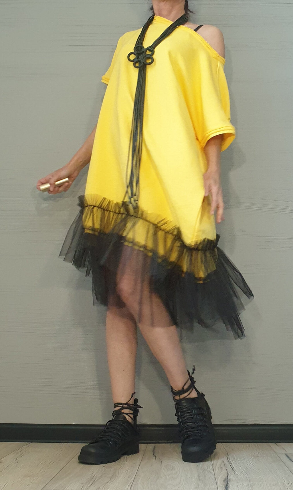 Asymmetrical Tunic Dress, Avant Garde Tunic, Loose Tunic, Tunic Tutu, Gothic tunic, Oversize Tunic