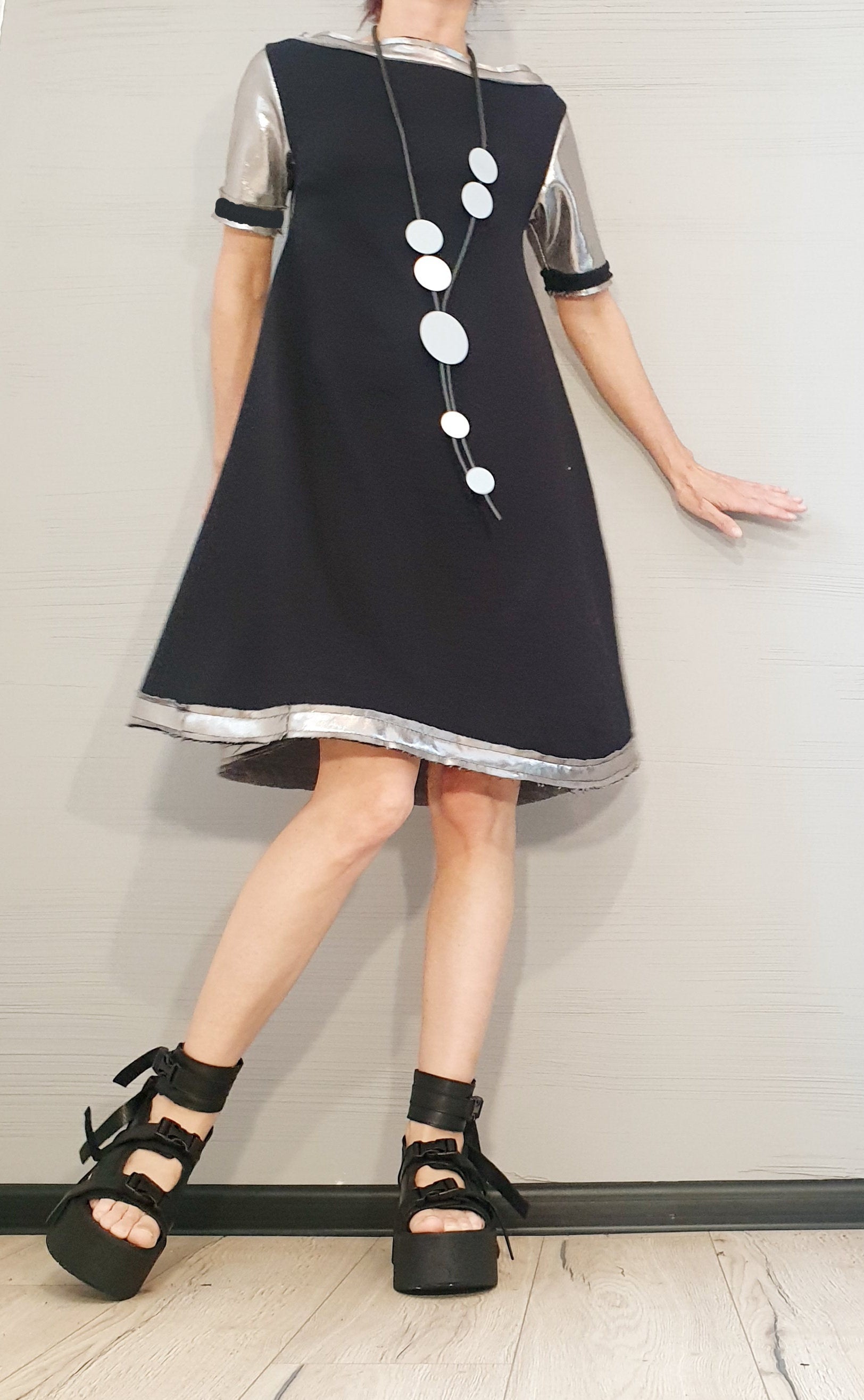 Extravagant Dress, Avant Garde Tunic, Loose TunicDress, Deconstructed Dress, Gothic tunic, Steampunk Tunic, Oversize Tunic