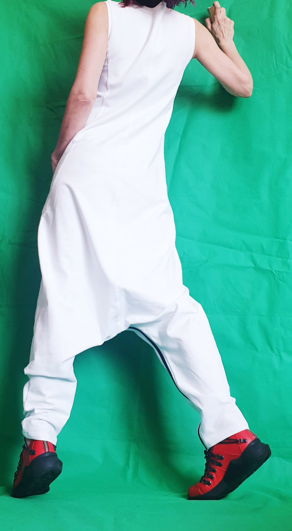 Harem Jumpsuit Dress, Loose Jumpsuit Dress, Extravagant Jumpsuit Dress, Plus Size Clothing, Women Overall