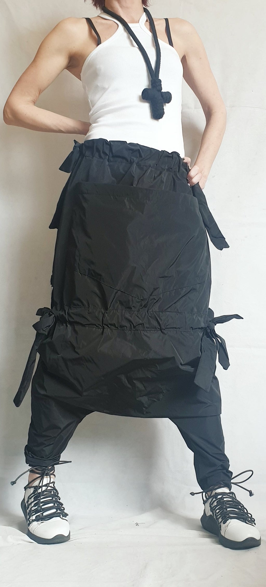 Avant Garde Pants, Extravagant Harem Pants Women, Drop Crotch Pants, Baggy Pants, Loose Harem Pants