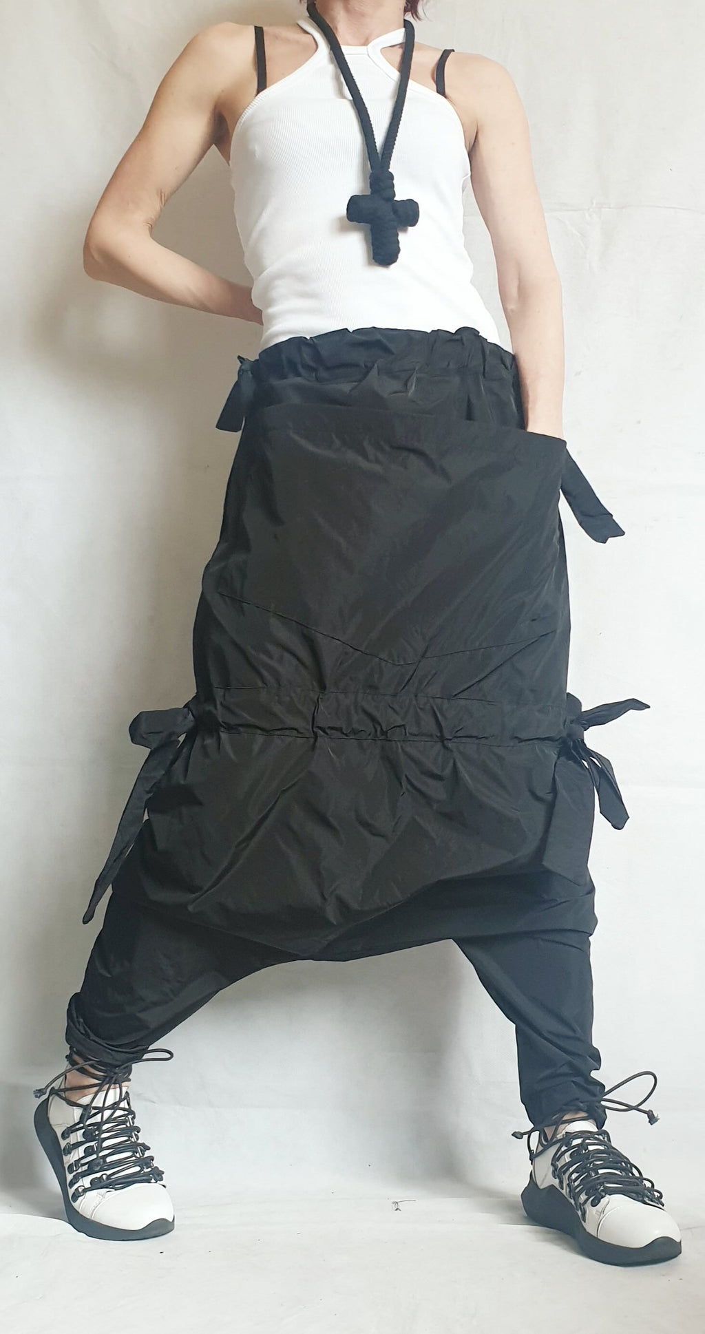 Avant Garde Pants, Extravagant Harem Pants Women, Drop Crotch Pants, Baggy Pants, Loose Harem Pants