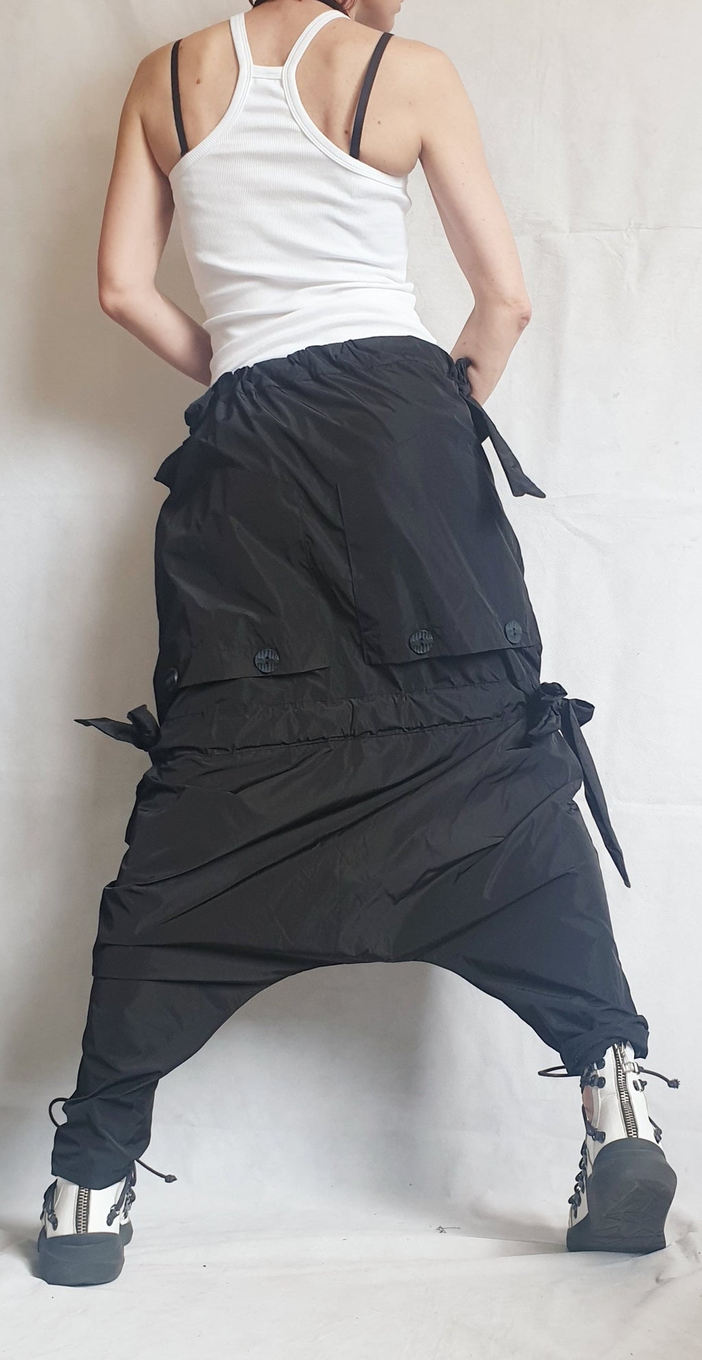 Avant Garde Pants, Extravagant Harem Pants Women, Drop Crotch Pants, Baggy Pants, Loose Harem Pants