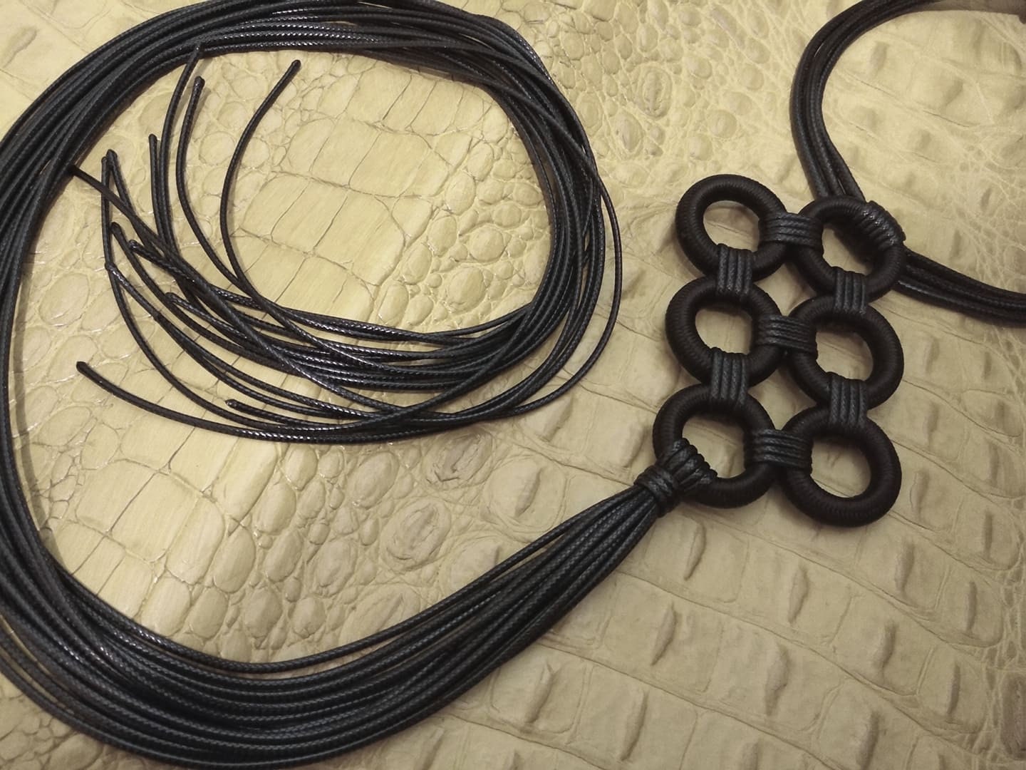 Geometric Necklace, Extravagant Long Necklace, Avant Garde Gothic Necklace, HandMade, Gothic NecklaceChristmas gift for her