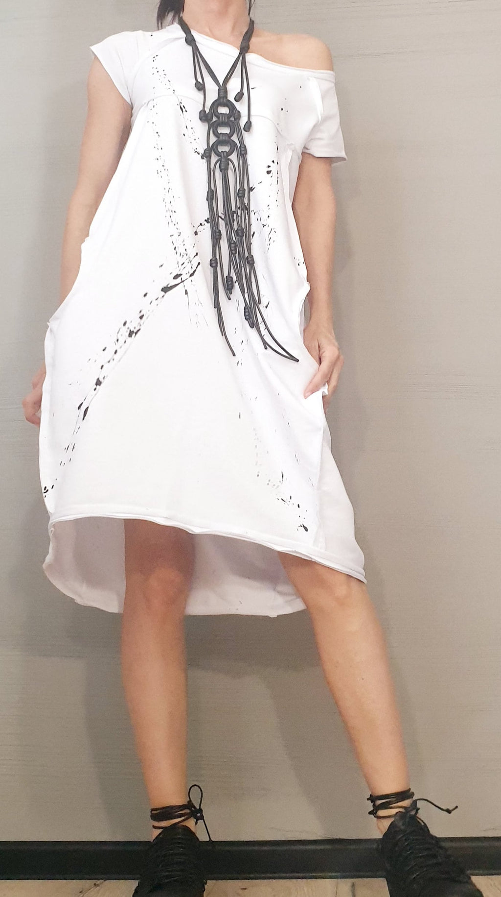 Extravagant Long Necklace, Avant Garde Gothic Necklace, HandMade, UNIQUE Necklace, Art NecklaceChristmas gift for her