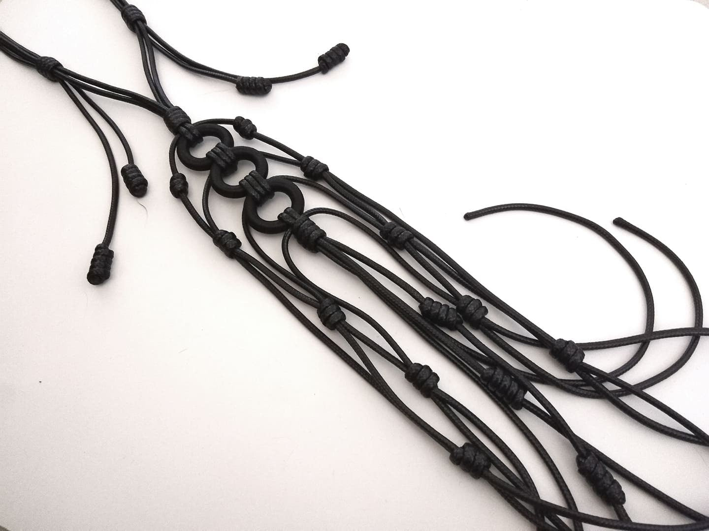 Extravagant Long Necklace, Avant Garde Gothic Necklace, HandMade, UNIQUE Necklace, Art NecklaceChristmas gift for her