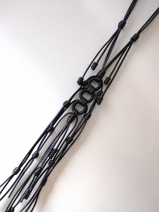 Extravagant Long Necklace, Avant Garde Gothic Necklace, HandMade, UNIQUE Necklace, Art NecklaceChristmas gift for her