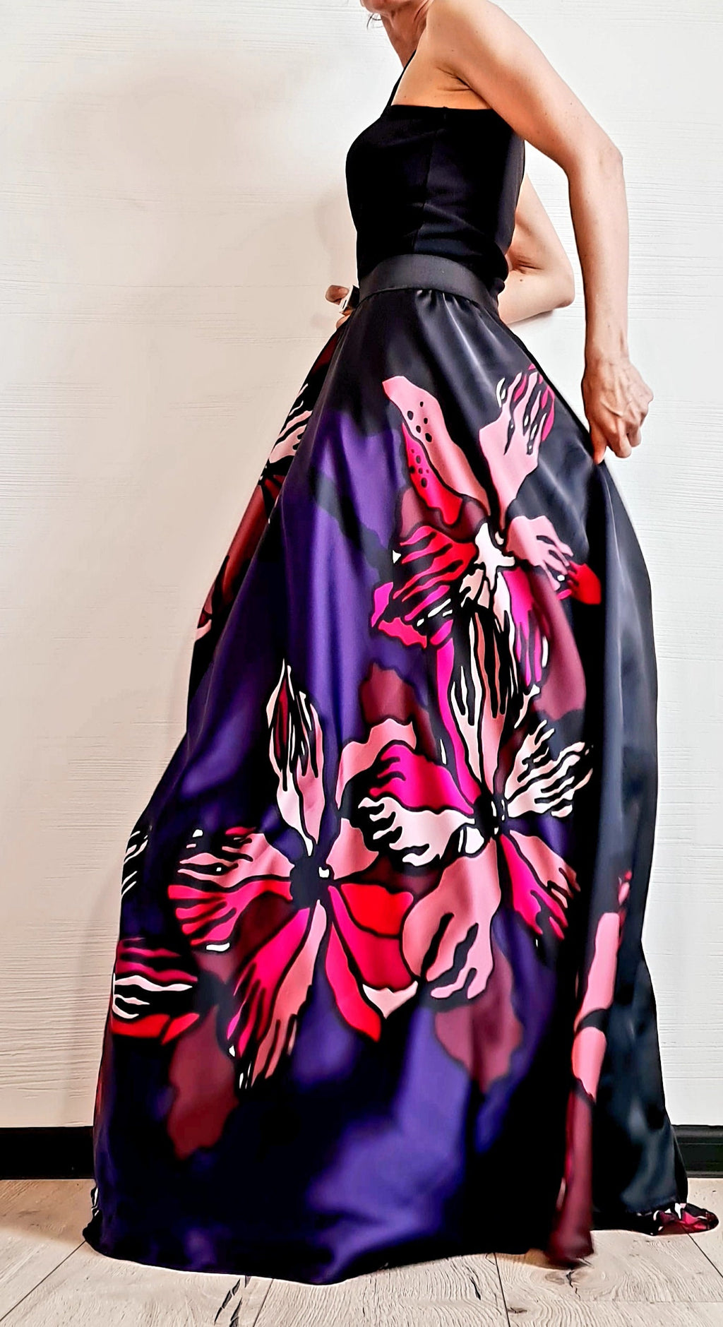 Satin Ball Skirt, Tutu Cocktail Skirt, Gothic Skirt, Asymmetric Skirt Dress, Long Short Skirt, High Tulle Skirt, Circle Skirt, Wedding Skirt