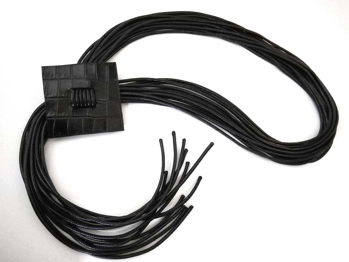 Black Geometric Extravagant Necklace, Avant Garde Gothic Necklace, HandMade, extravagant JewelryChristmas gift for her