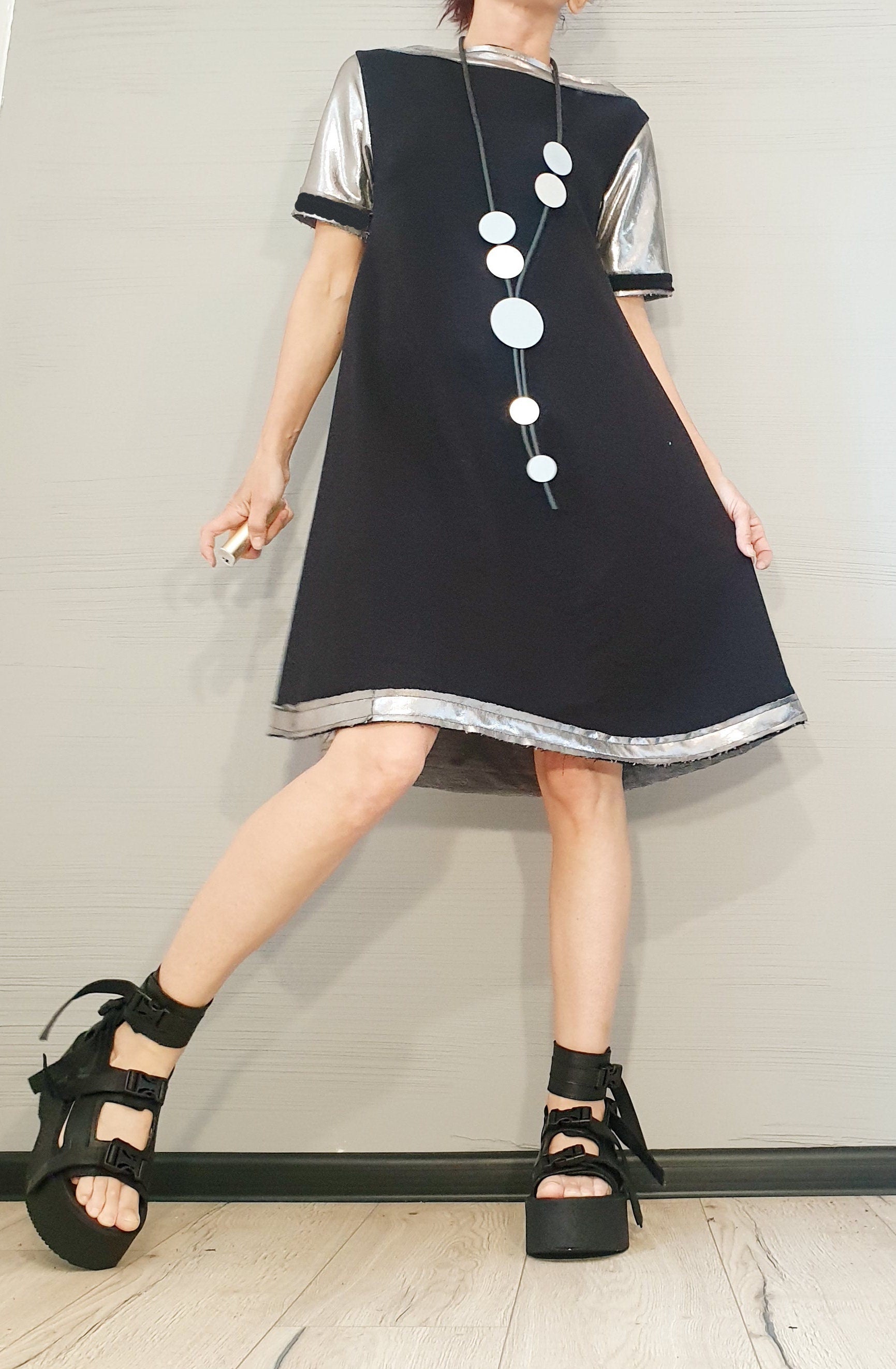 Extravagant Dress, Avant Garde Tunic, Loose TunicDress, Deconstructed Dress, Gothic tunic, Steampunk Tunic, Oversize Tunic