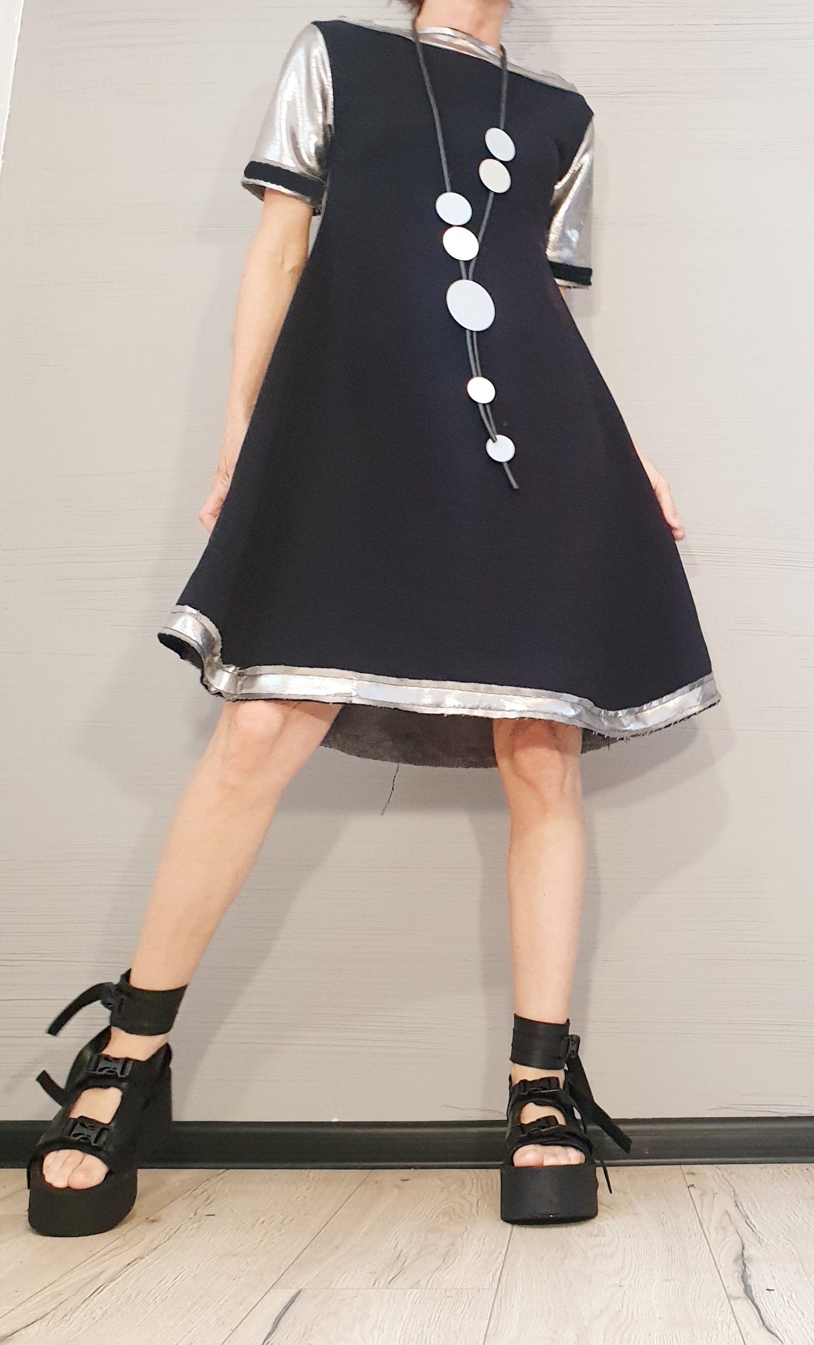 Extravagant Dress, Avant Garde Tunic, Loose TunicDress, Deconstructed Dress, Gothic tunic, Steampunk Tunic, Oversize Tunic