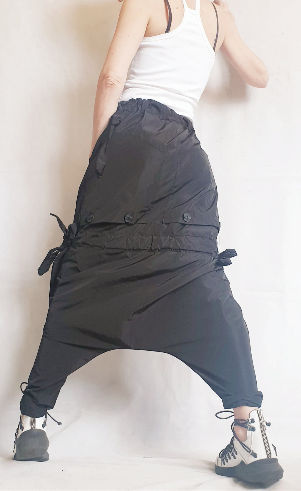 Avant Garde Pants, Extravagant Harem Pants Women, Drop Crotch Pants, Baggy Pants, Loose Harem Pants