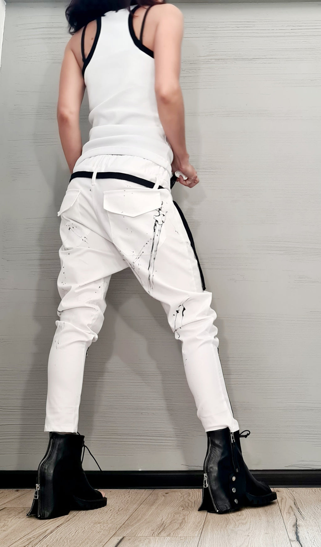 Extravagant Harem Pants, Loose Casual Pants, Women Pants, Long Maxi White Pants, Casual Harem Trousers,  Designer Pants