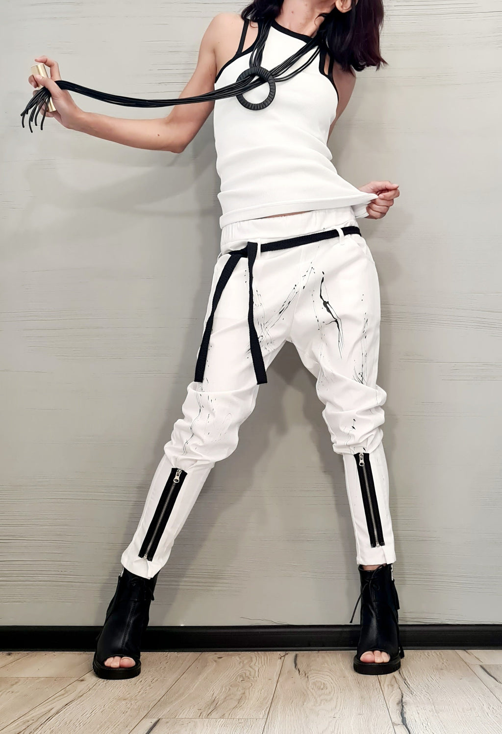 Extravagant Harem Pants, Loose Casual Pants, Women Pants, Long Maxi White Pants, Casual Harem Trousers,  Designer Pants