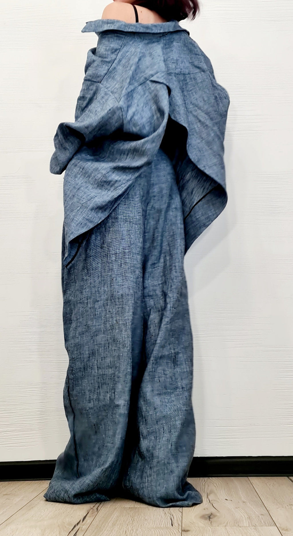 Extravagant Linen Shirt, Avant Garde Shirt, Loose Tunic, Asymmetric Shirt, Grunge Shirt, Oversize Tunic, Shirt Tunic Top