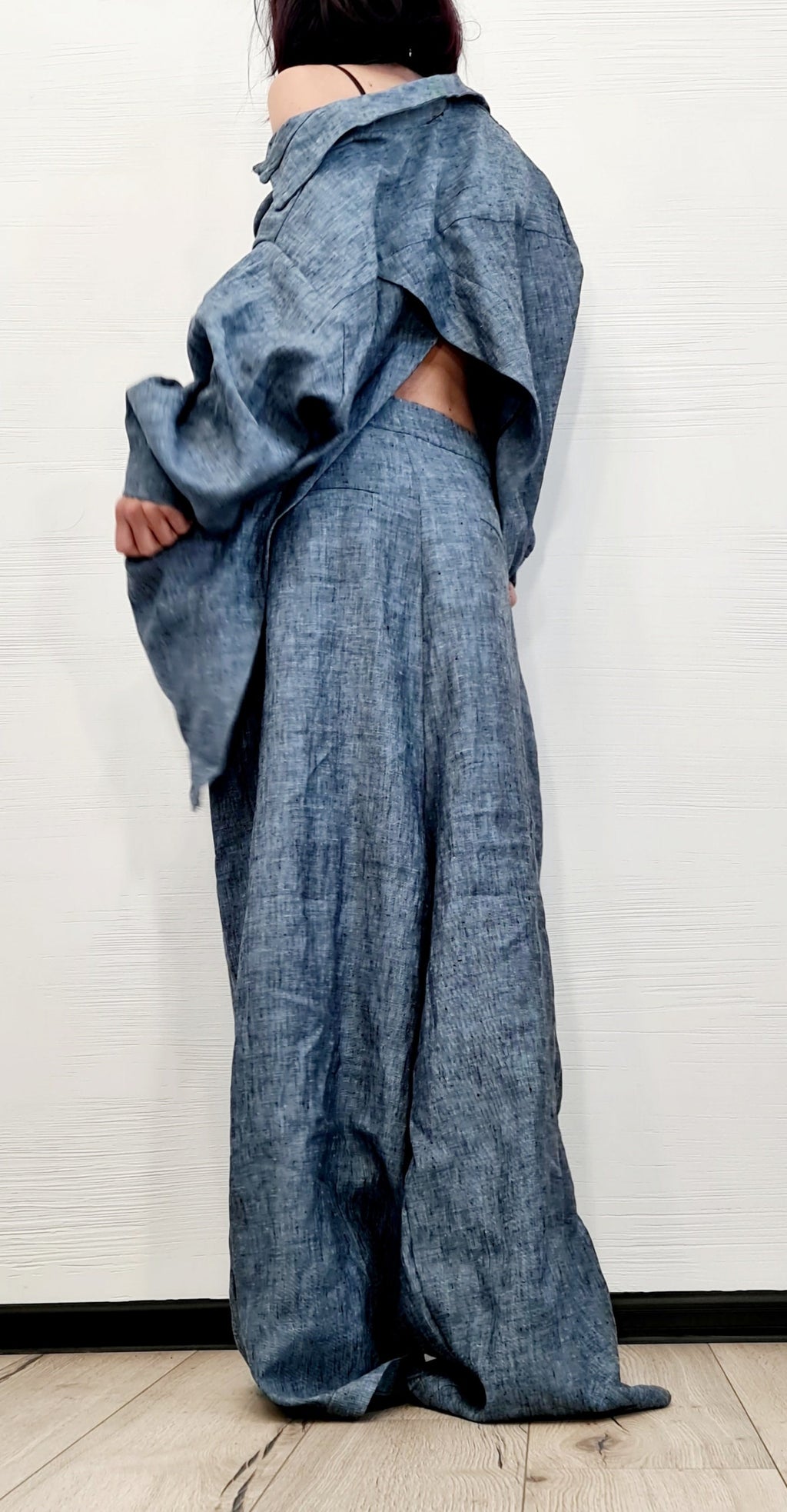 Extravagant Linen Shirt, Avant Garde Shirt, Loose Tunic, Asymmetric Shirt, Grunge Shirt, Oversize Tunic, Shirt Tunic Top