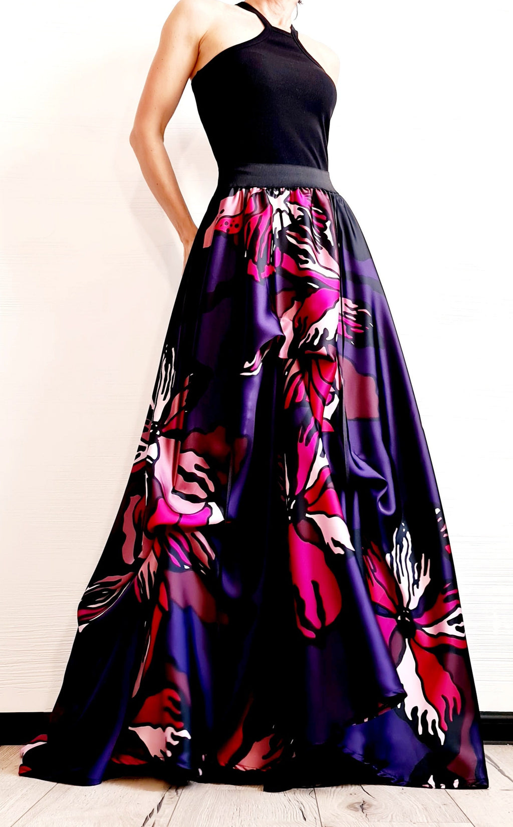 Satin Ball Skirt, Tutu Cocktail Skirt, Gothic Skirt, Asymmetric Skirt Dress, Long Short Skirt, High Tulle Skirt, Circle Skirt, Wedding Skirt