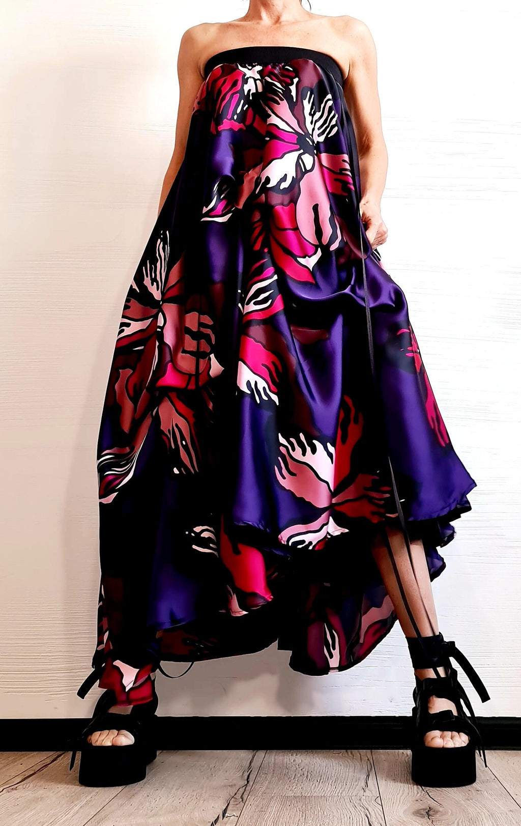 Satin Ball Skirt, Tutu Cocktail Skirt, Gothic Skirt, Asymmetric Skirt Dress, Long Short Skirt, High Tulle Skirt, Circle Skirt, Wedding Skirt