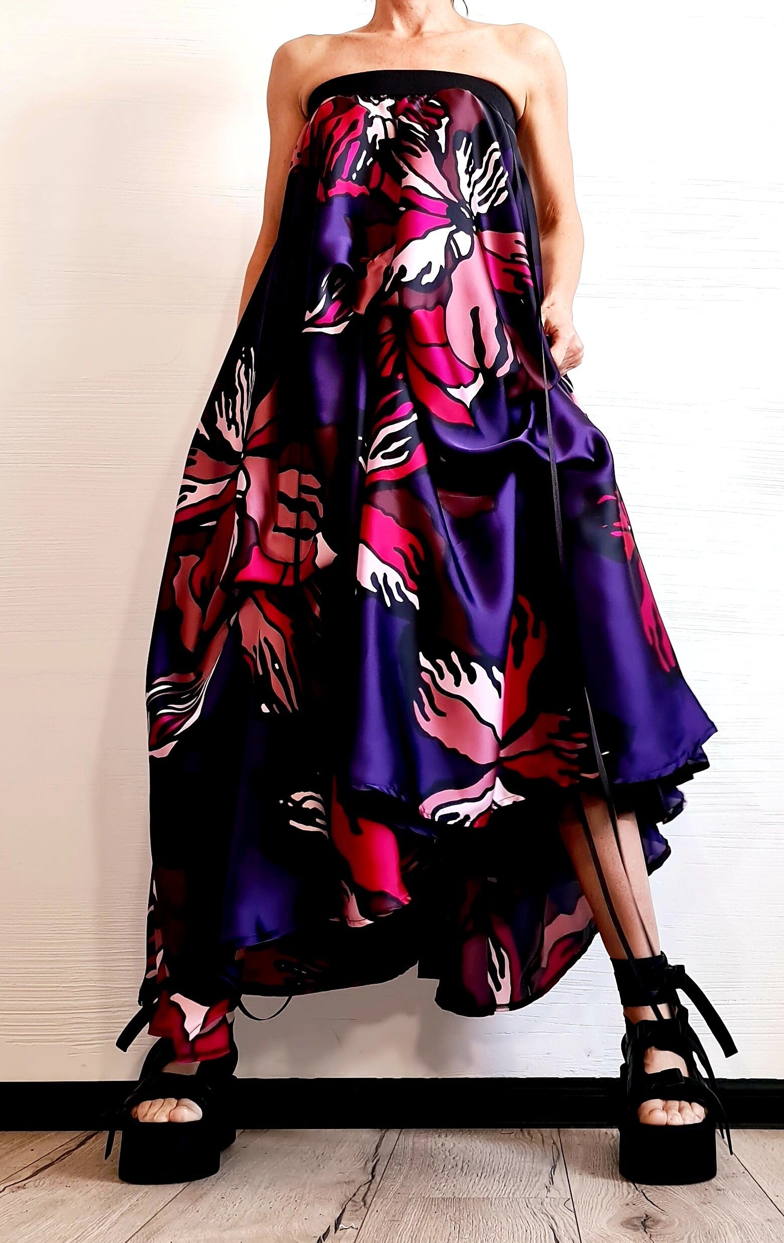 Satin Ball Skirt, Tutu Cocktail Skirt, Gothic Skirt, Asymmetric Skirt Dress, Long Short Skirt, High Tulle Skirt, Circle Skirt, Wedding Skirt