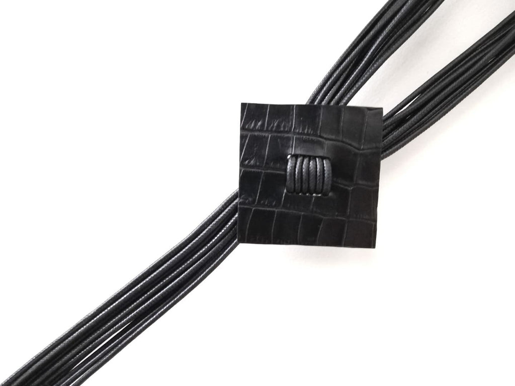 Black Geometric Extravagant Necklace, Avant Garde Gothic Necklace, HandMade, extravagant JewelryChristmas gift for her