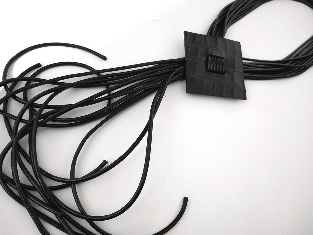 Black Geometric Extravagant Necklace, Avant Garde Gothic Necklace, HandMade, extravagant JewelryChristmas gift for her