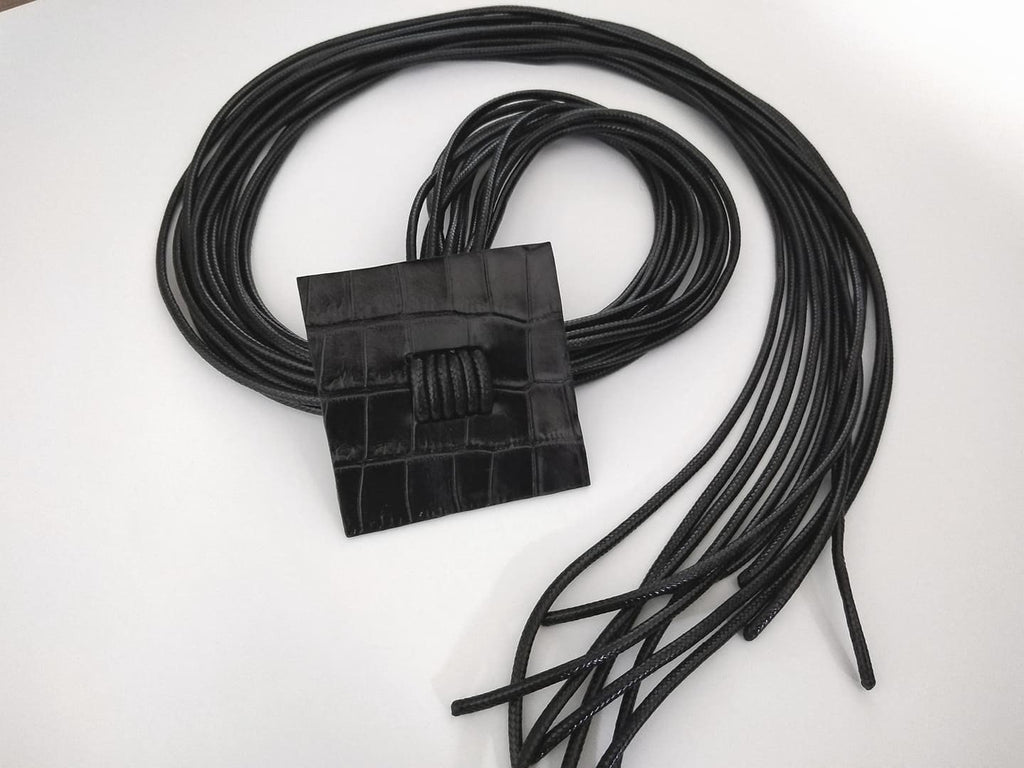 Black Geometric Extravagant Necklace, Avant Garde Gothic Necklace, HandMade, extravagant JewelryChristmas gift for her