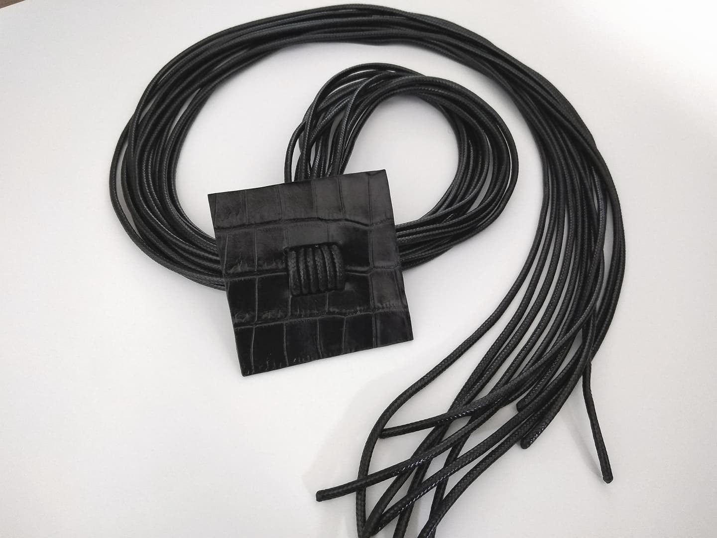 Black Geometric Extravagant Necklace, Avant Garde Gothic Necklace, HandMade, extravagant JewelryChristmas gift for her