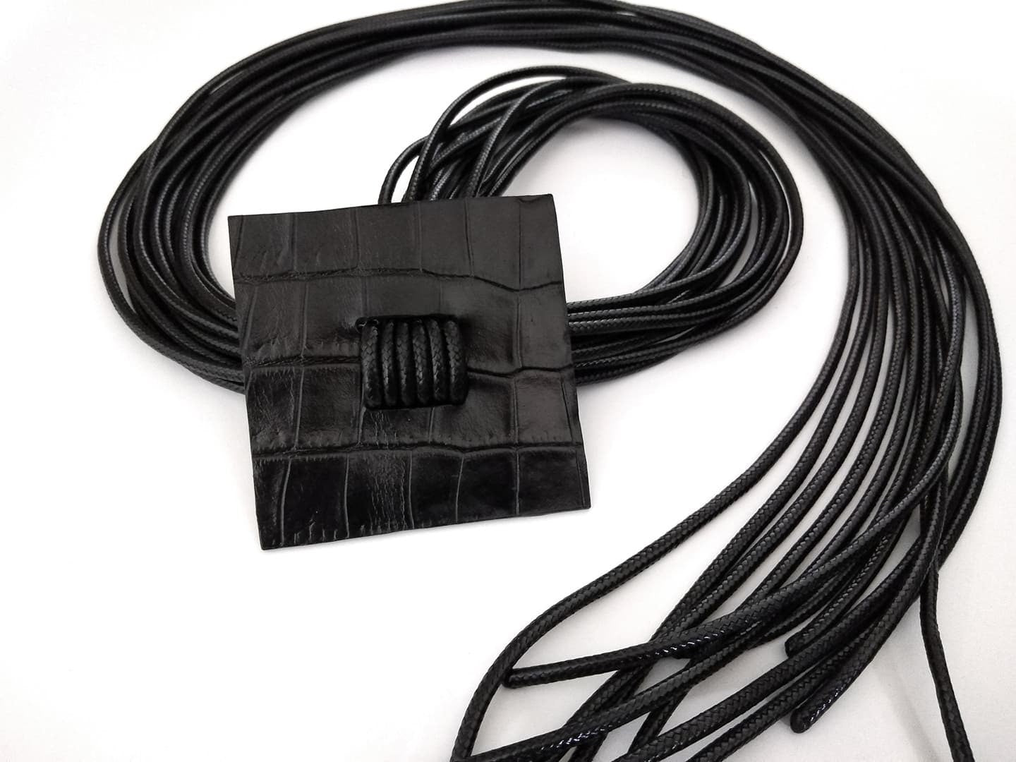 Black Geometric Extravagant Necklace, Avant Garde Gothic Necklace, HandMade, extravagant JewelryChristmas gift for her